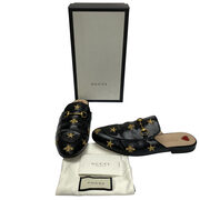 Mule Gucci Princetown Bee Stars Preto