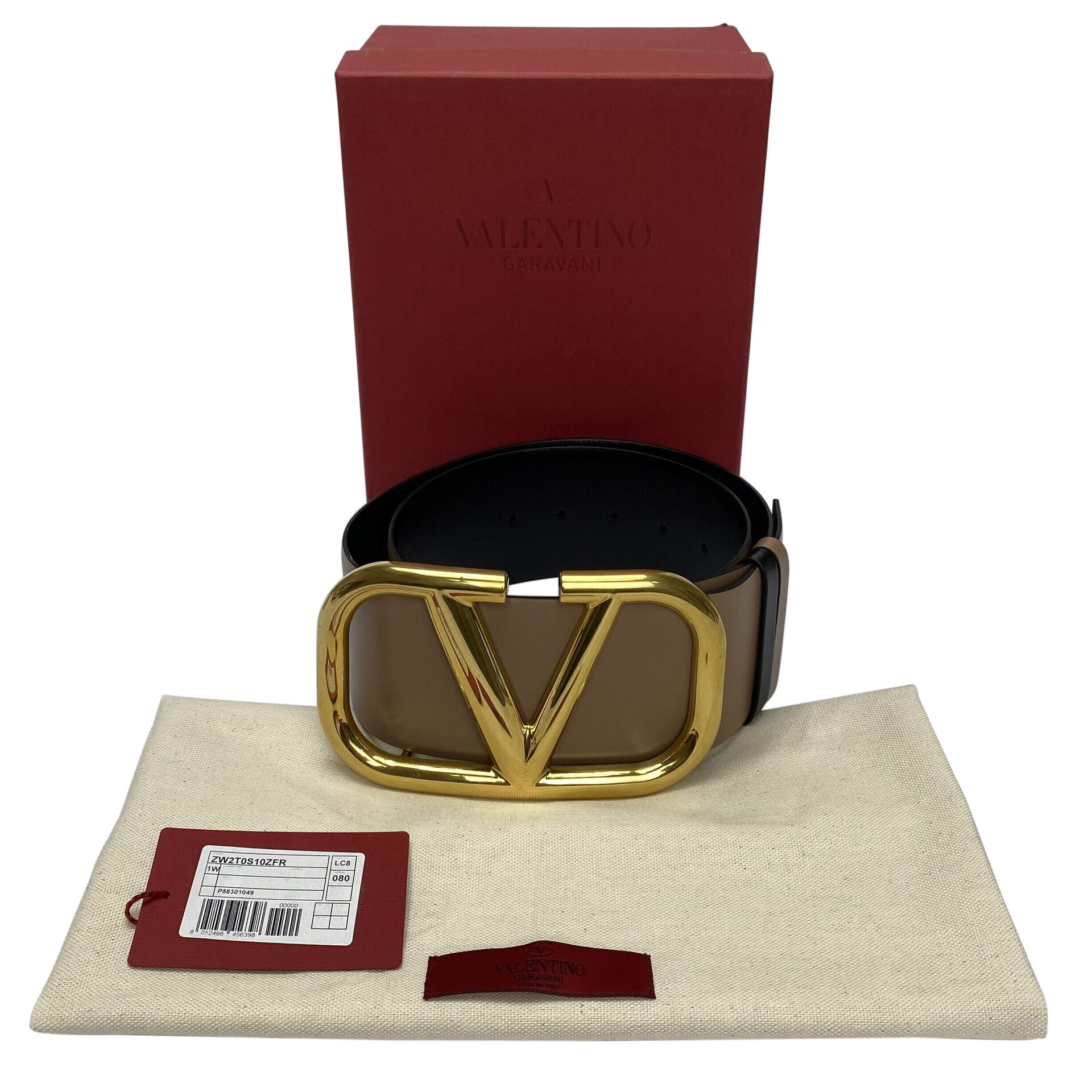 Cinto Valentino Garavani VLogo Reversível