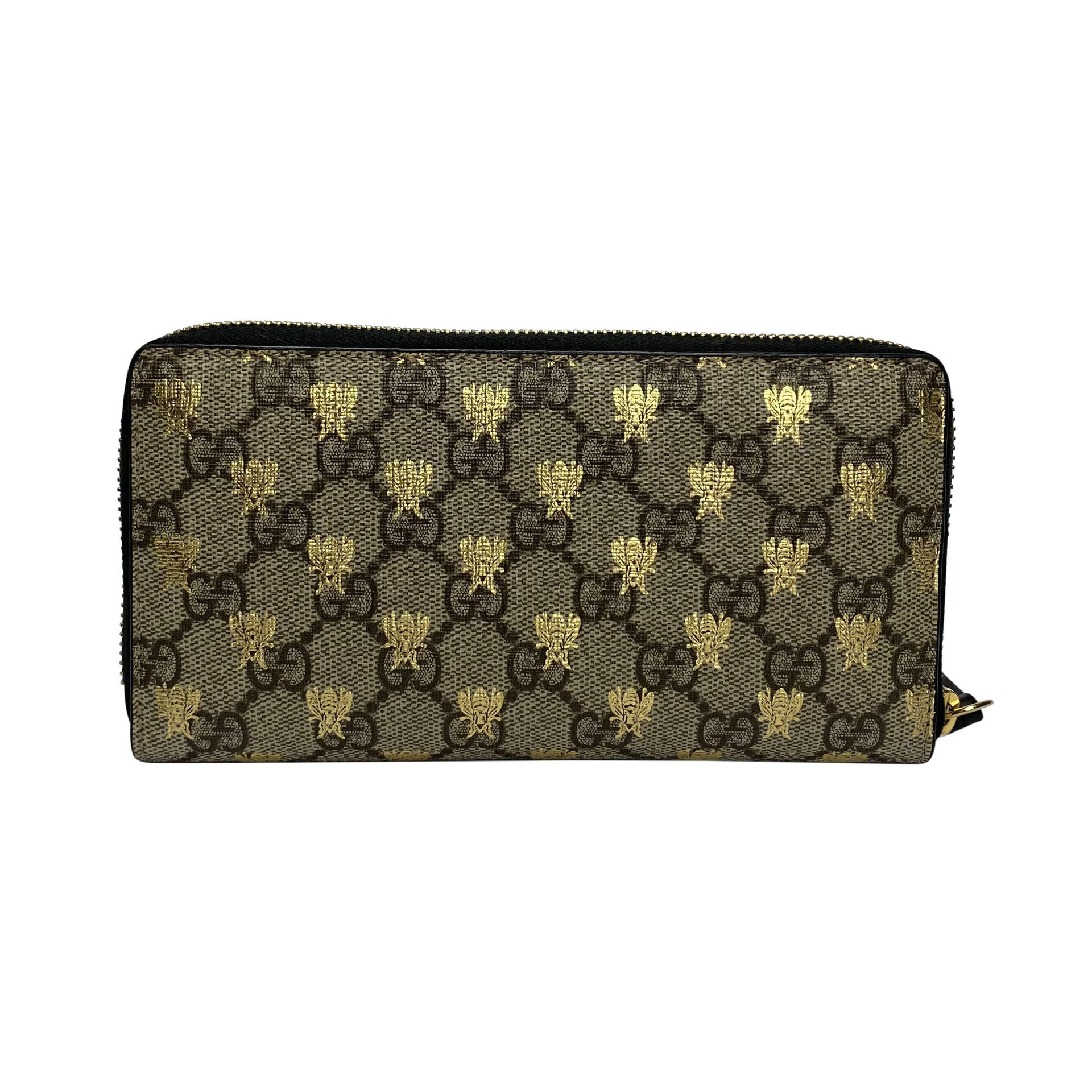 Carteira Gucci GG Supreme Bee