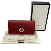 Carteira Gucci Interlocking GG Vermelha