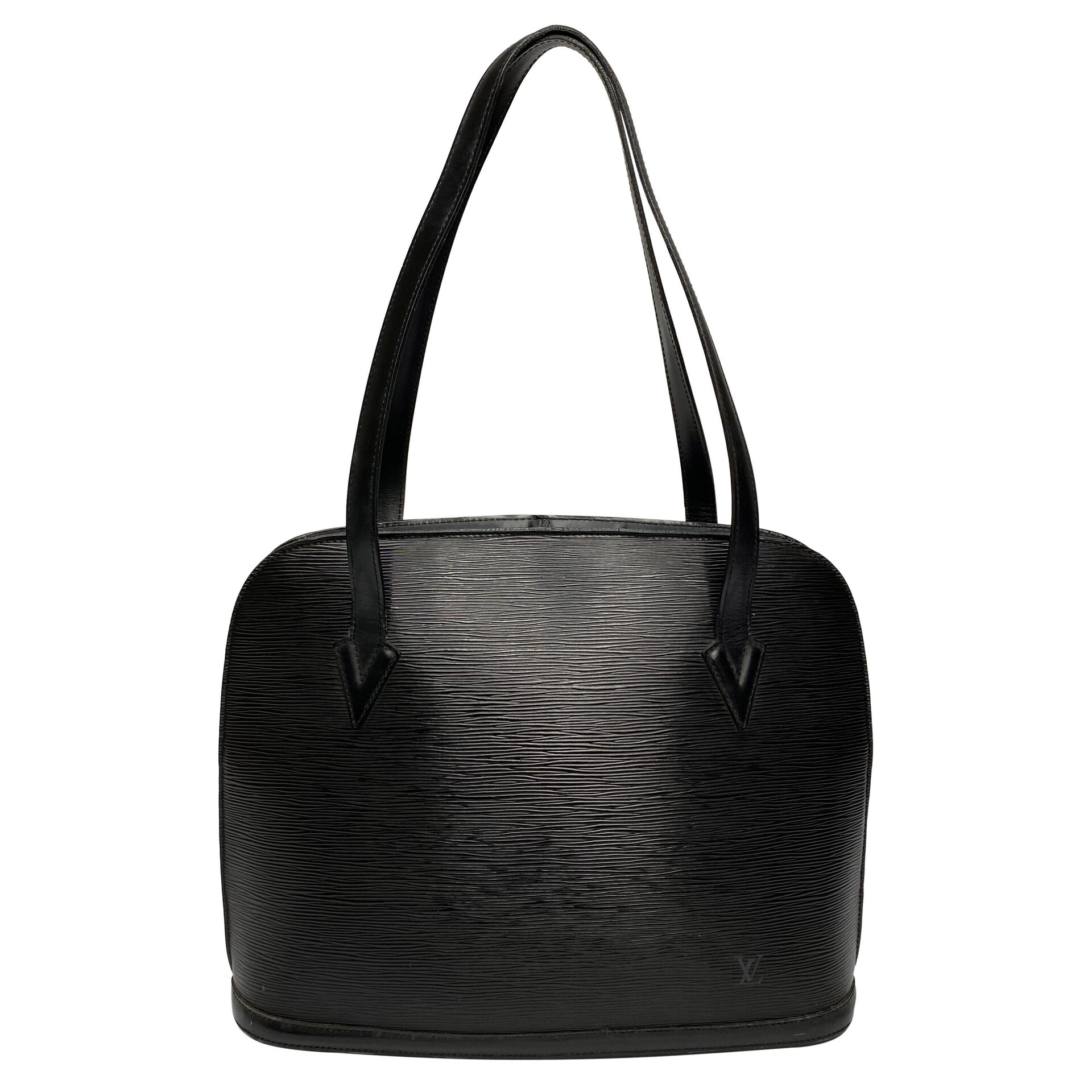 Bolsa Louis Vuitton Lussac Couro Epi Preto