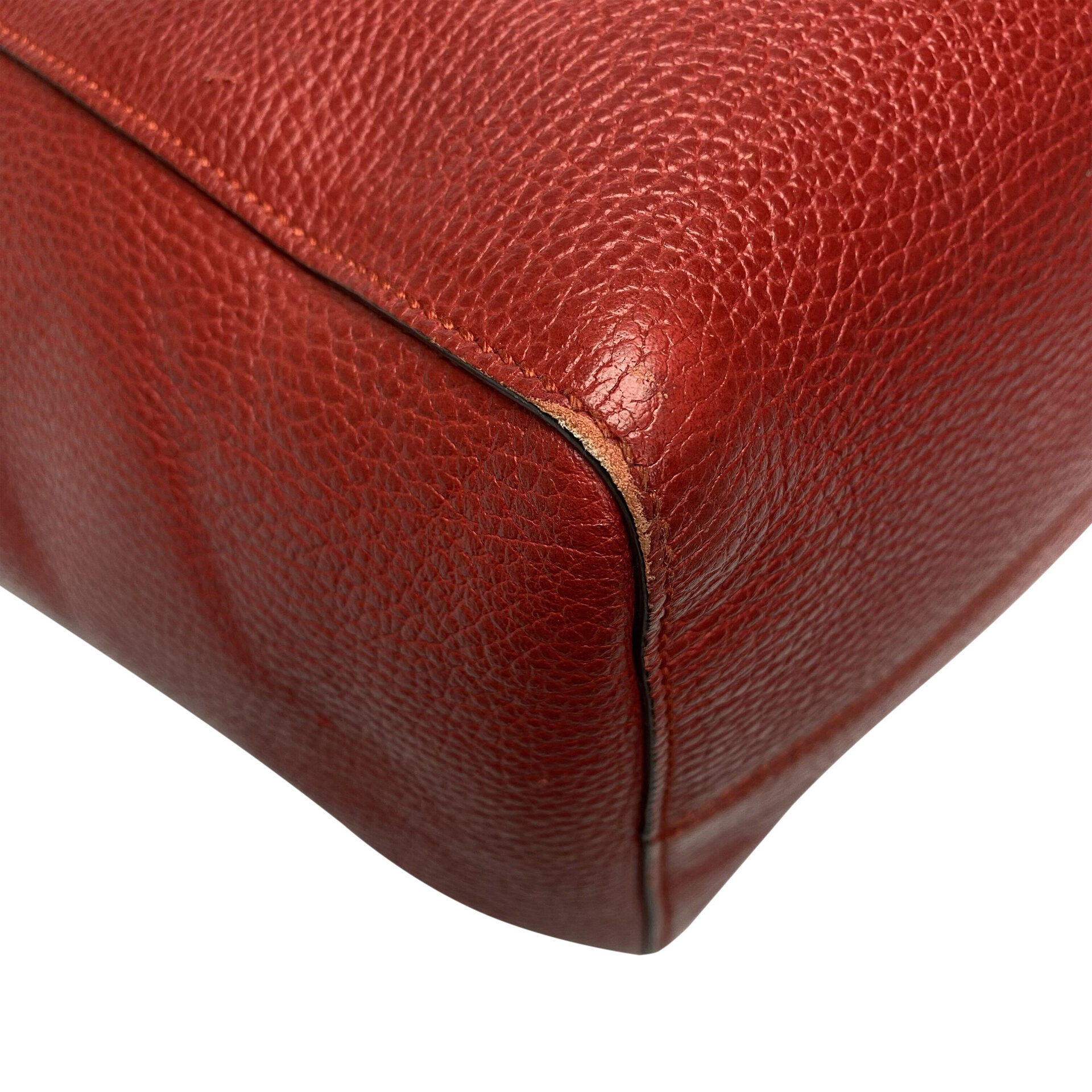Bolsa Gucci Swing Tote Couro Vermelha