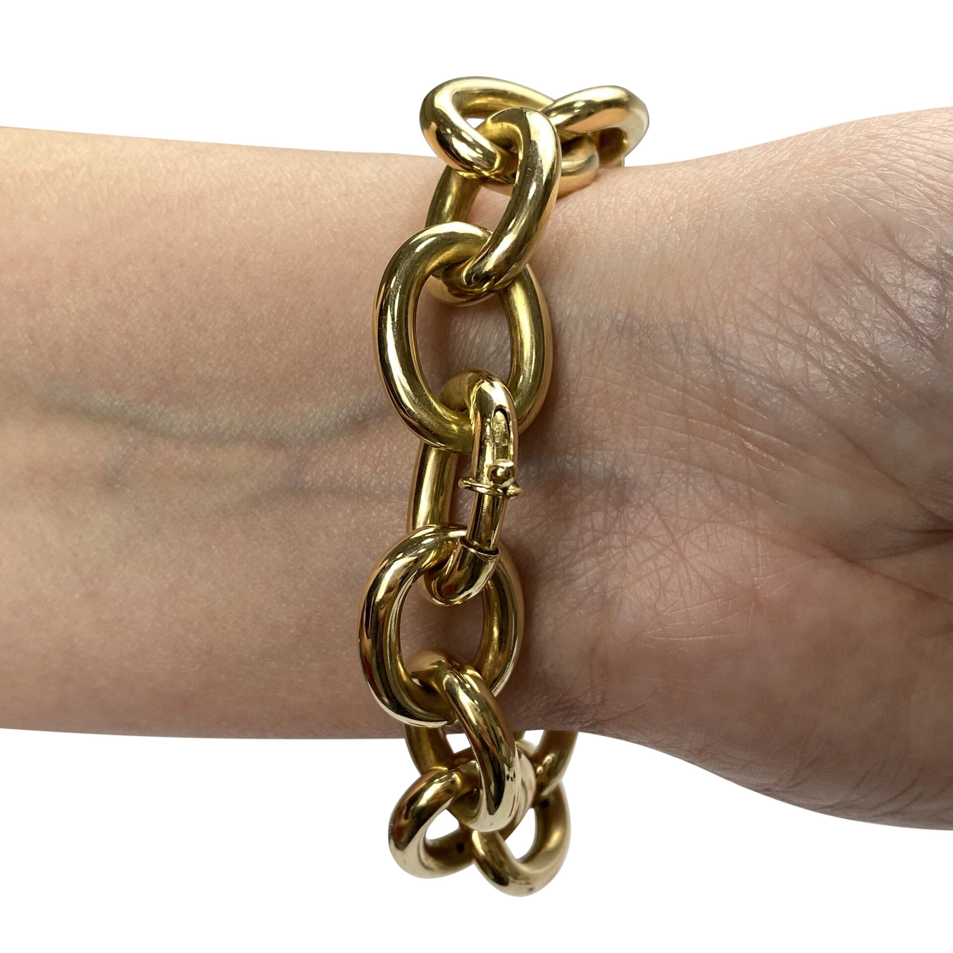 Conjunto Elos Gargantilha + Pulseira Ouro Amarelo