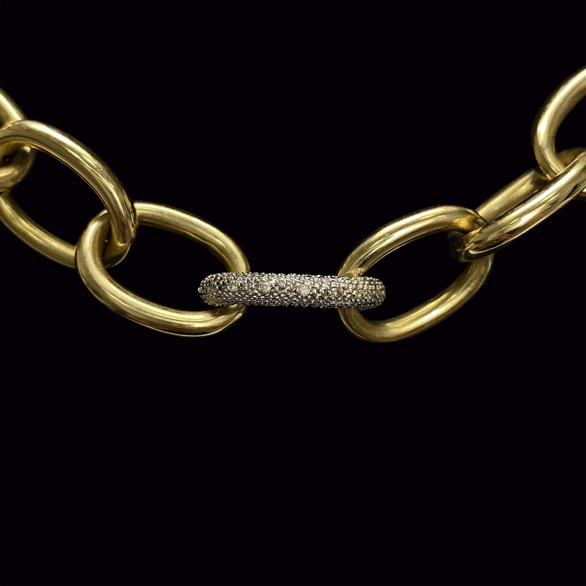 Conjunto Elos Gargantilha + Pulseira Ouro Amarelo