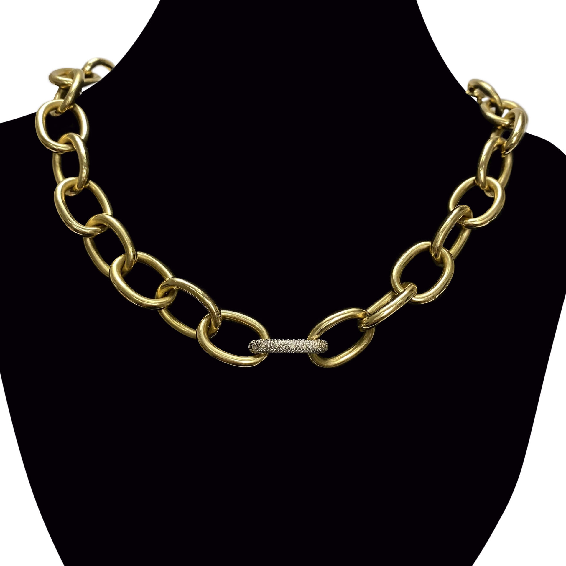 Conjunto Elos Gargantilha + Pulseira Ouro Amarelo