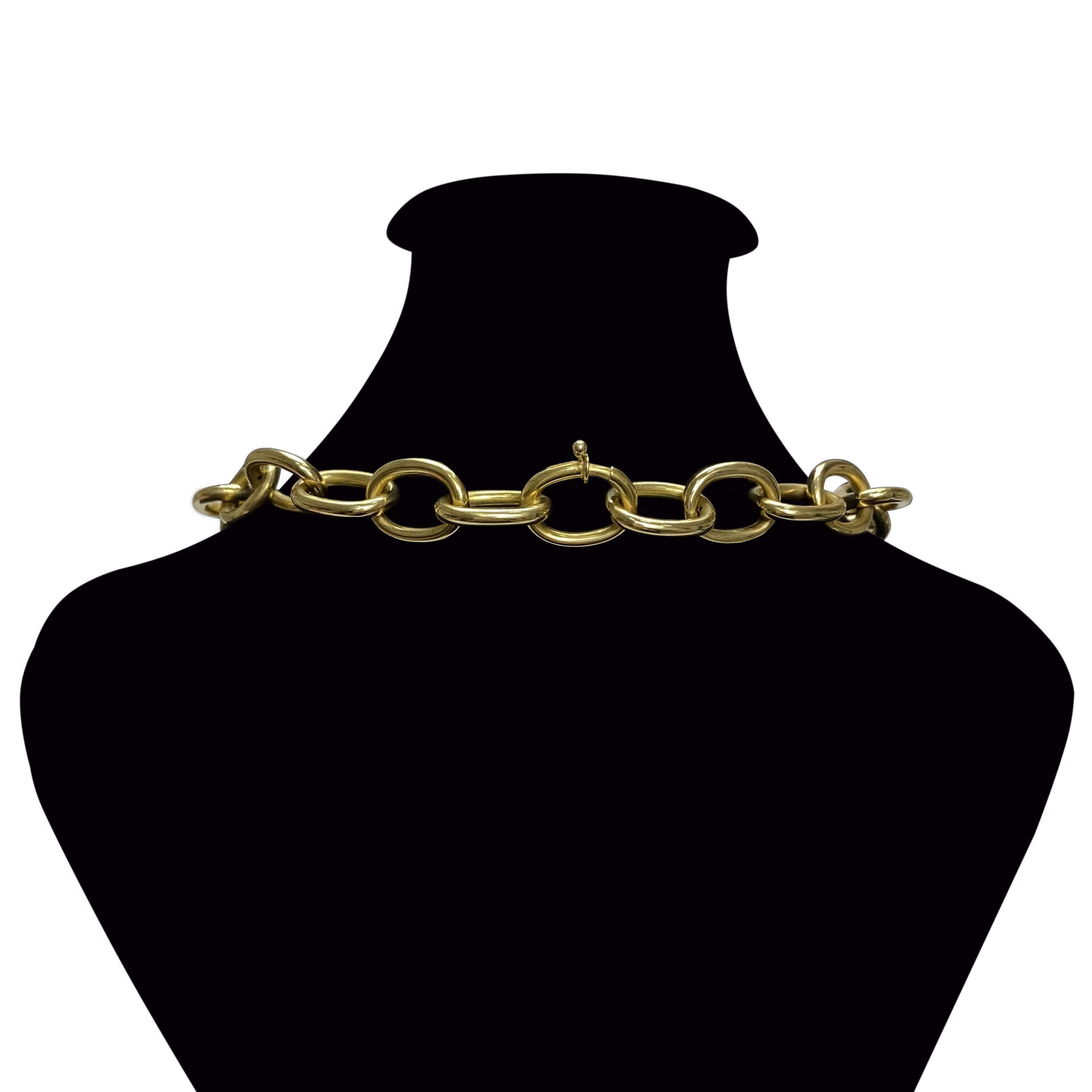 Conjunto Elos Gargantilha + Pulseira Ouro Amarelo
