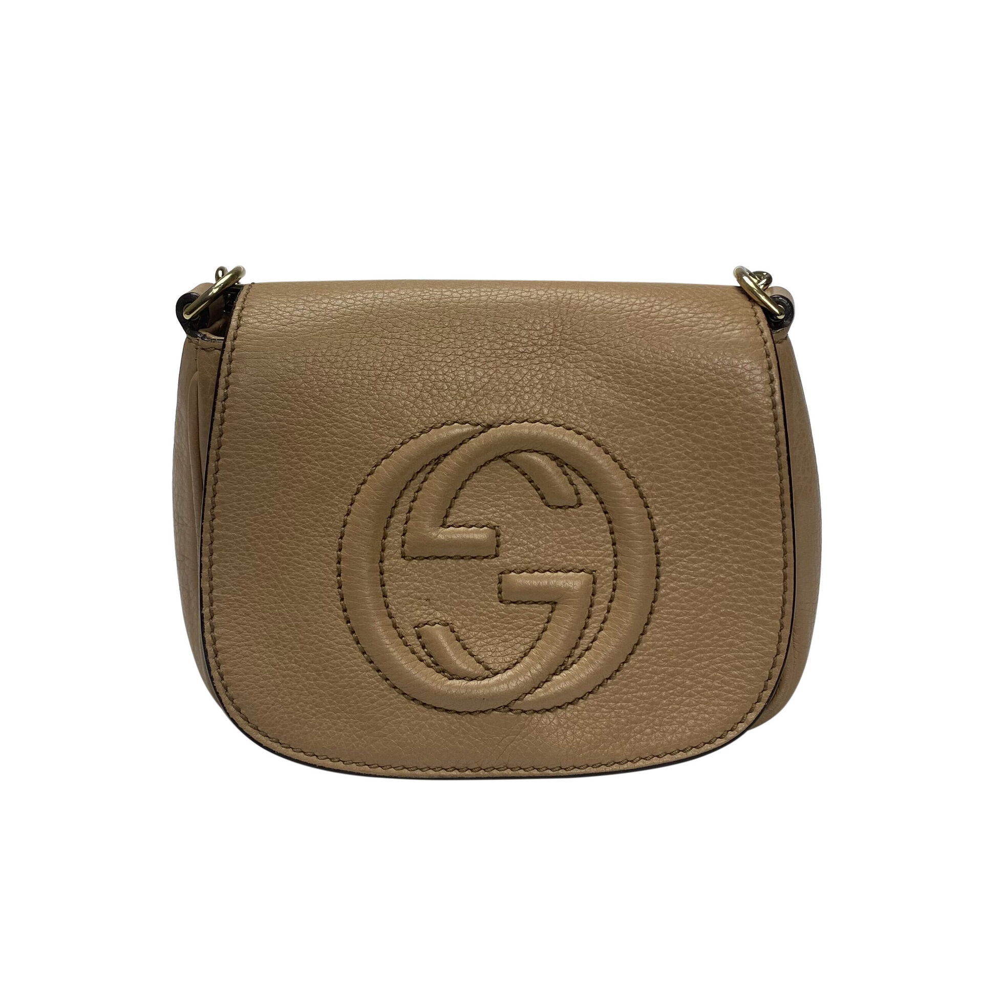 Bolsa Gucci Soho Chain Bege