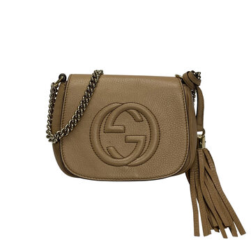 Bolsa Gucci Soho Chain Bege