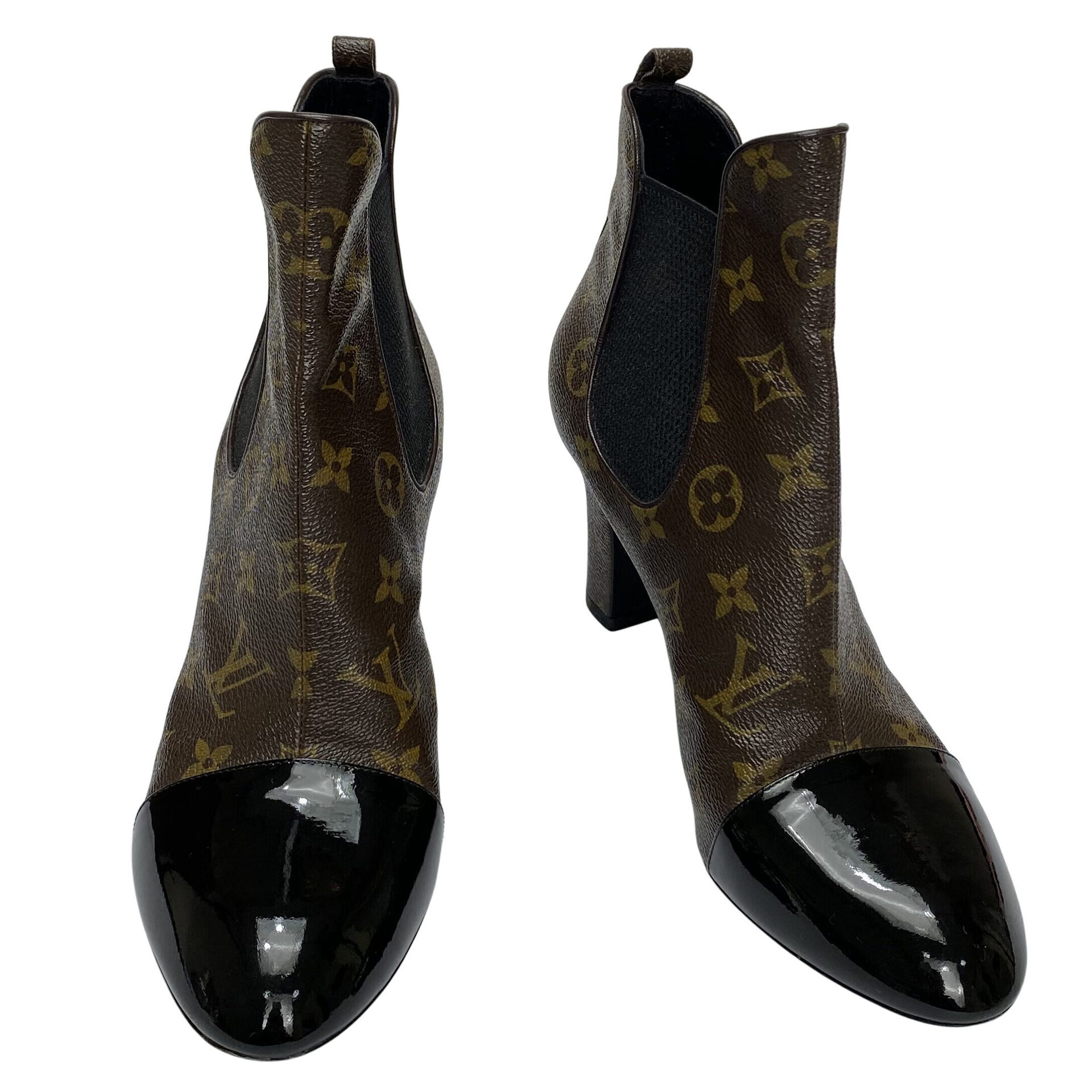 Bota Louis Vuitton Monogram Chelsea Boots Canvas