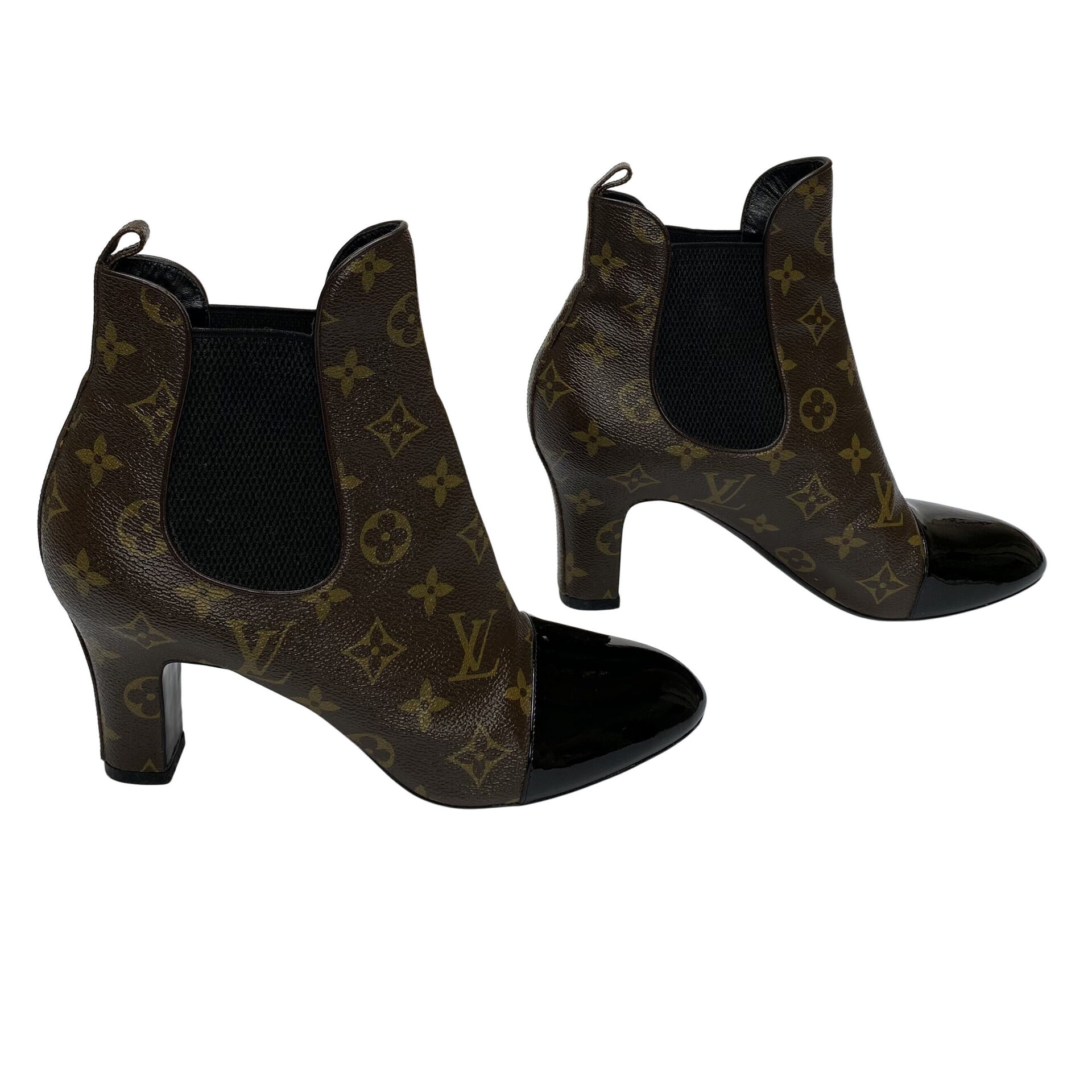 Bota Louis Vuitton Monogram Chelsea Boots Canvas