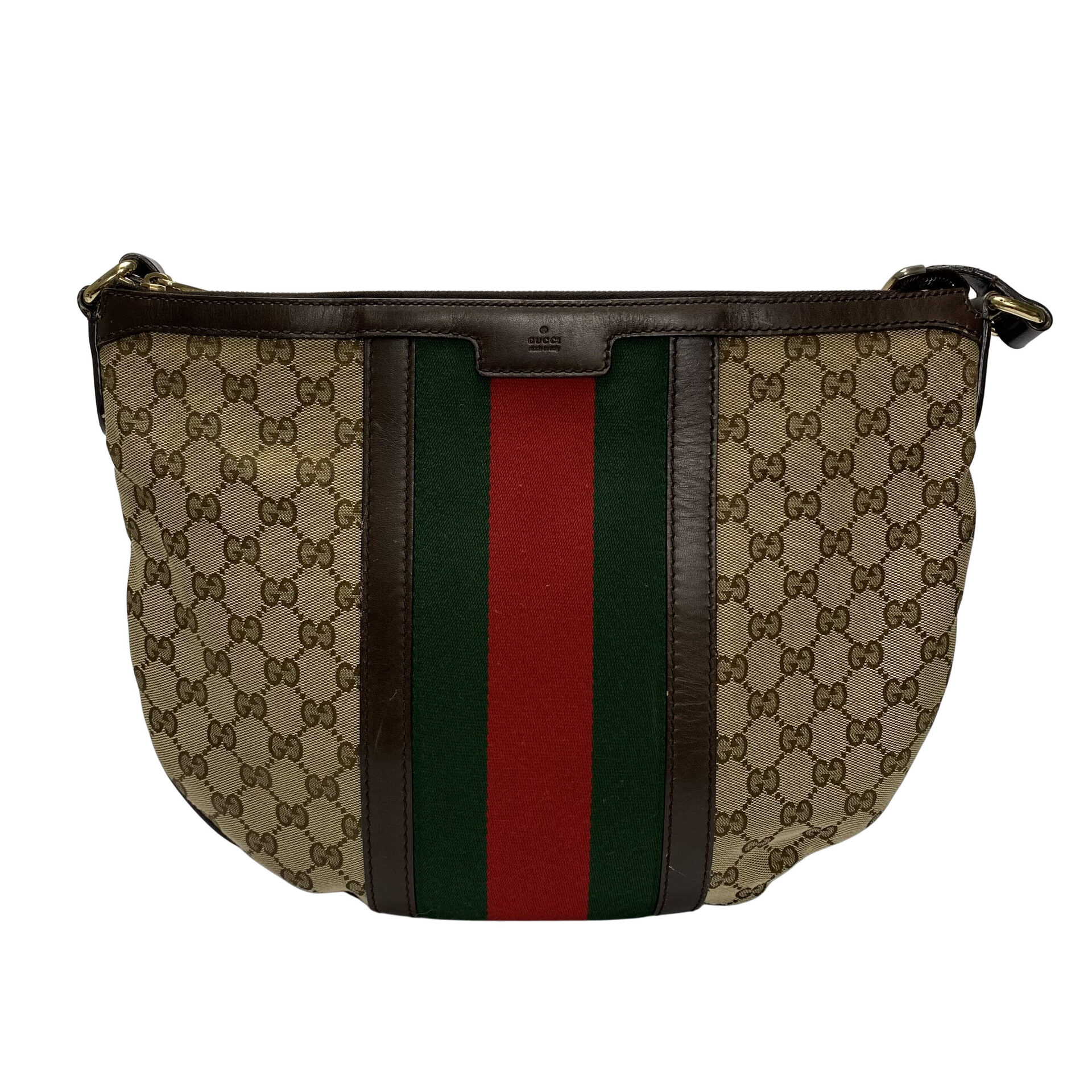 Bolsa Gucci Vintage Web Saddle