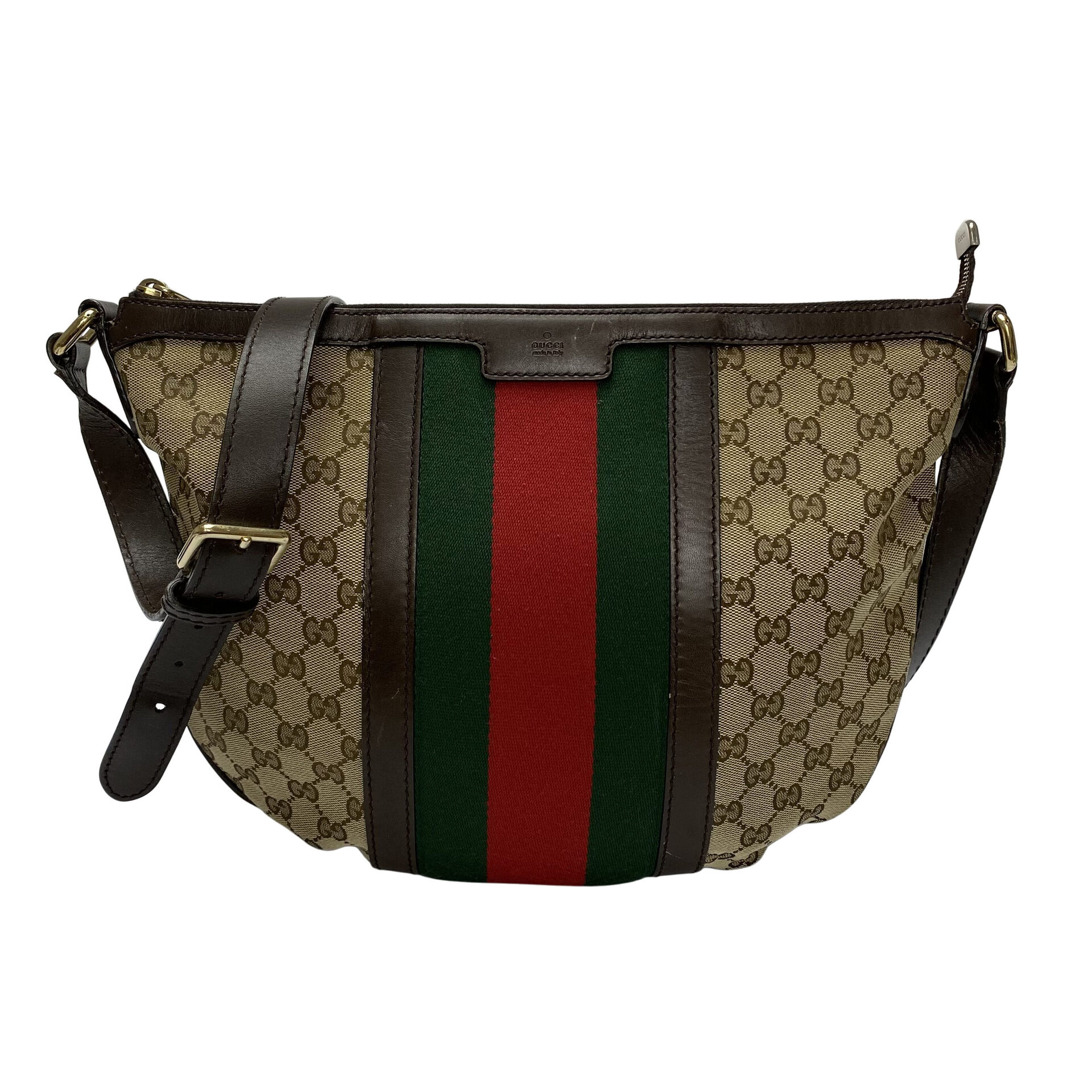 Bolsa Gucci Vintage Web Saddle