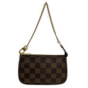 Bolsa Louis Vuitton Mini Pochette Accessoires Damier Ebene