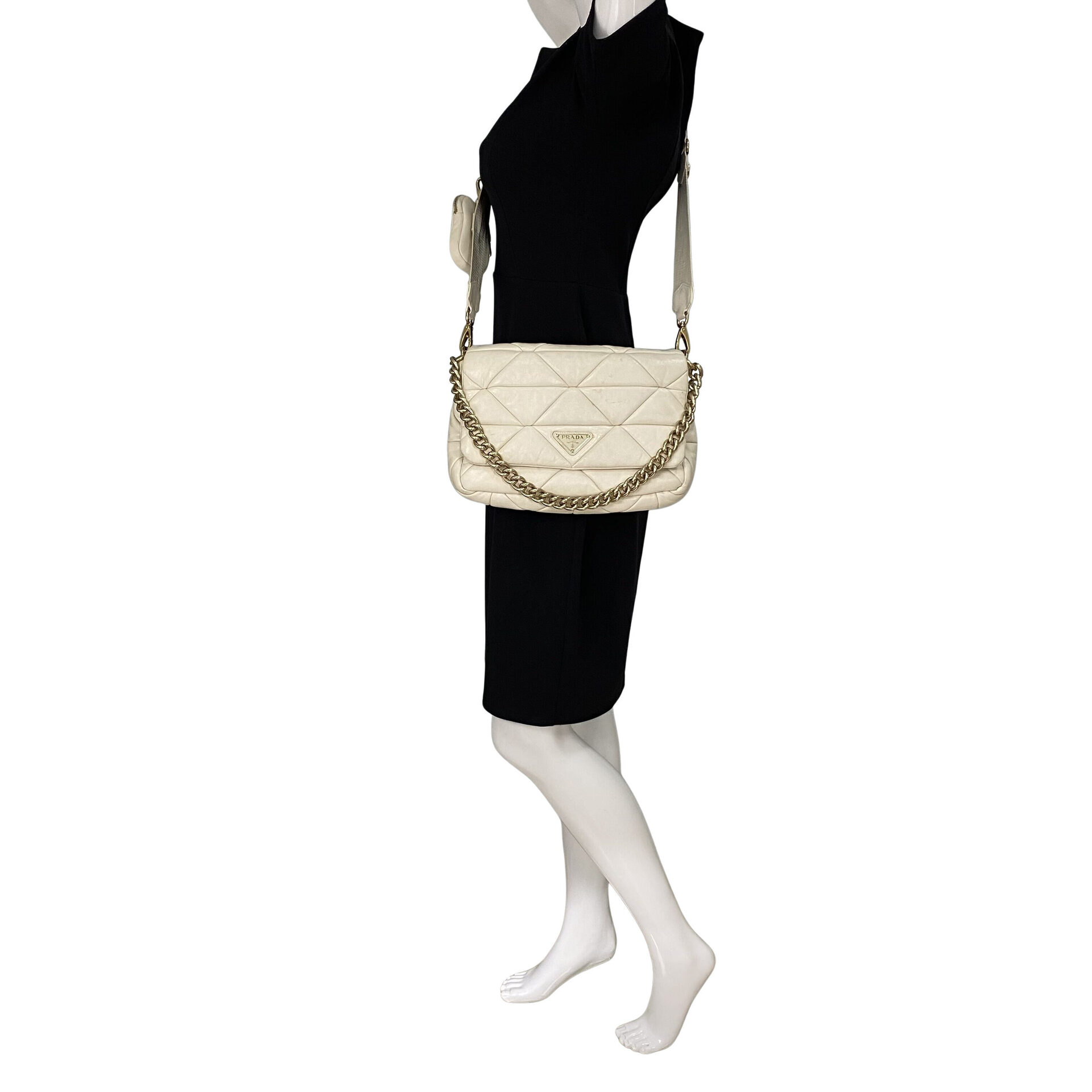 Bolsa Prada Padded Flap