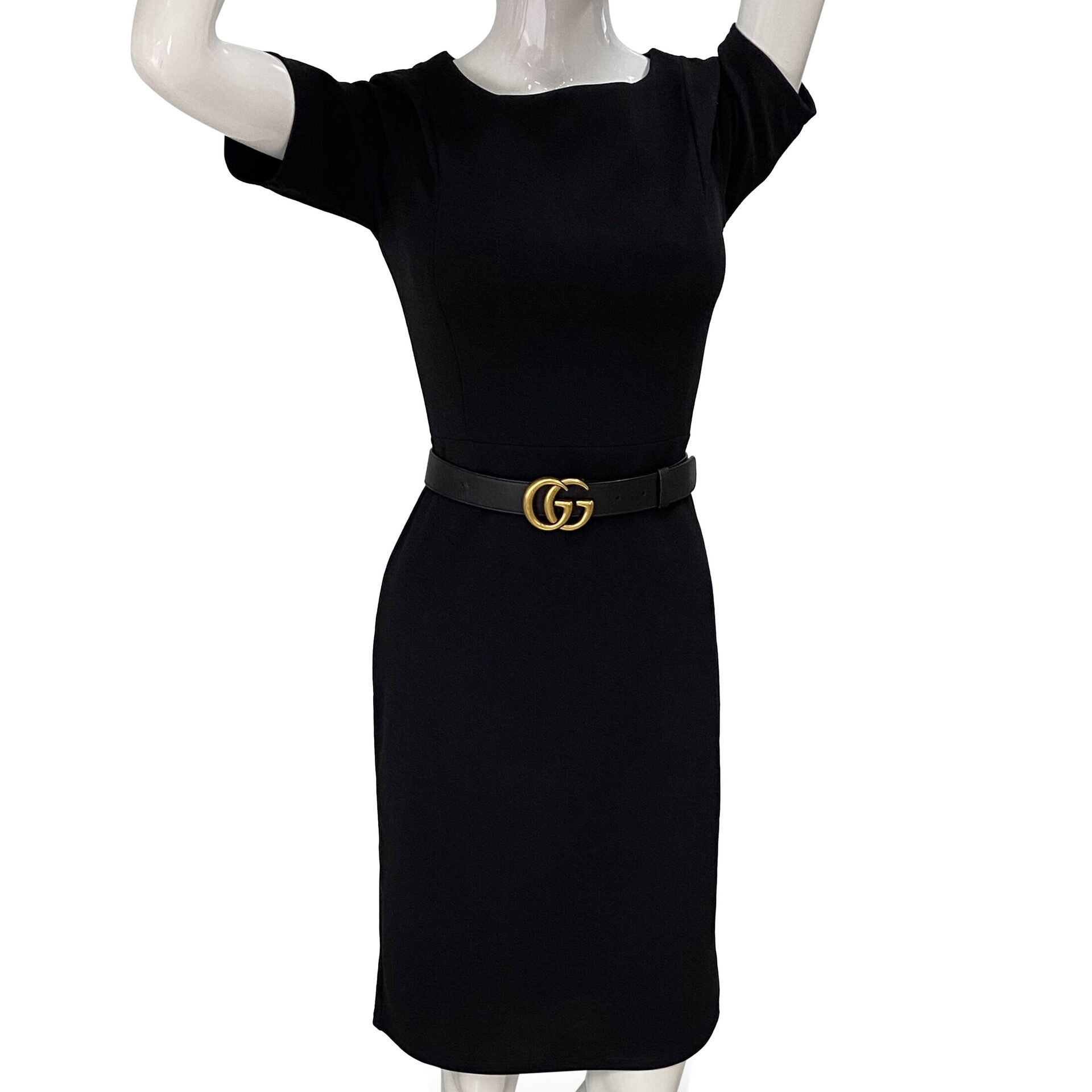 Cinto Gucci GG Marmont Preto