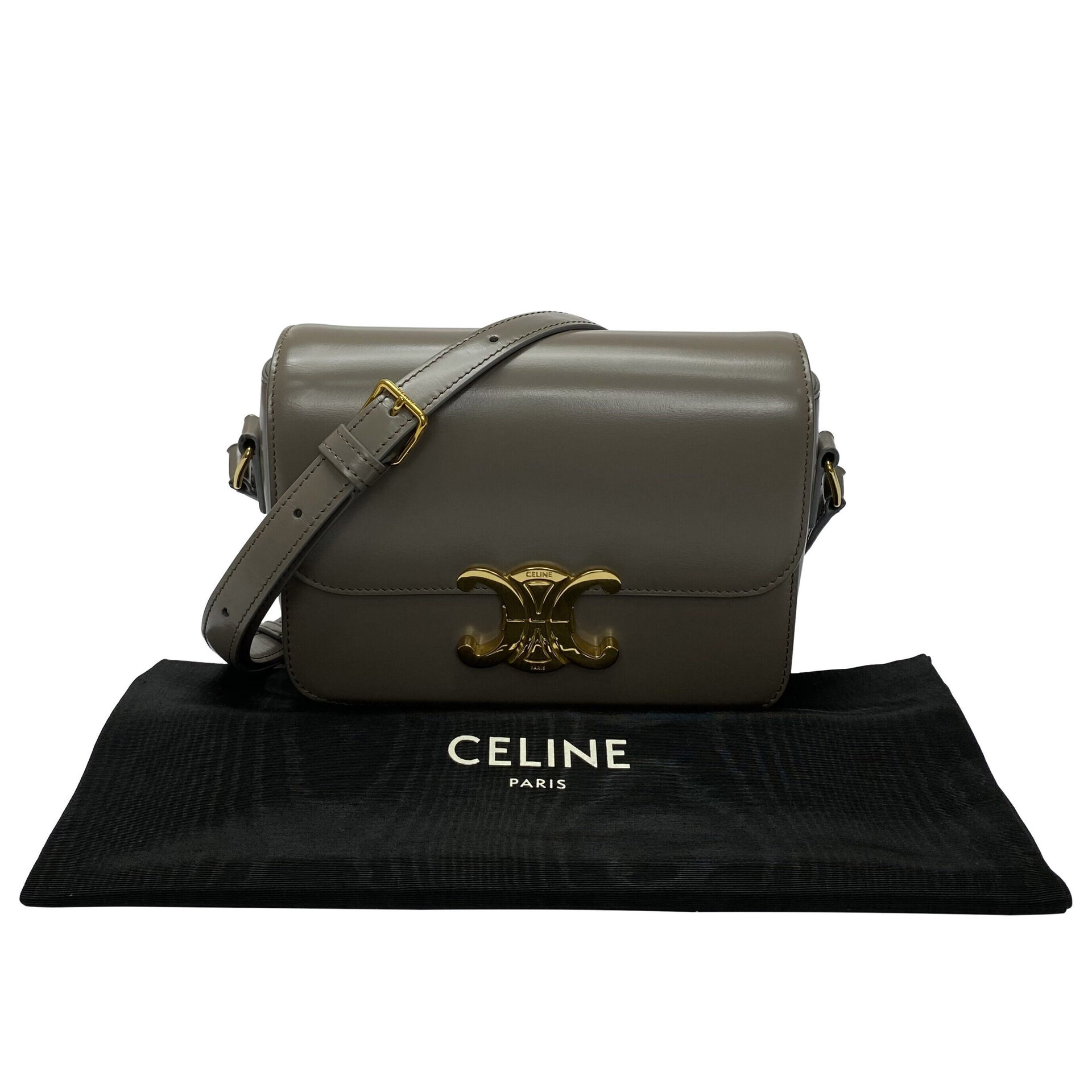 Bolsa Celine Triomphe Cinza