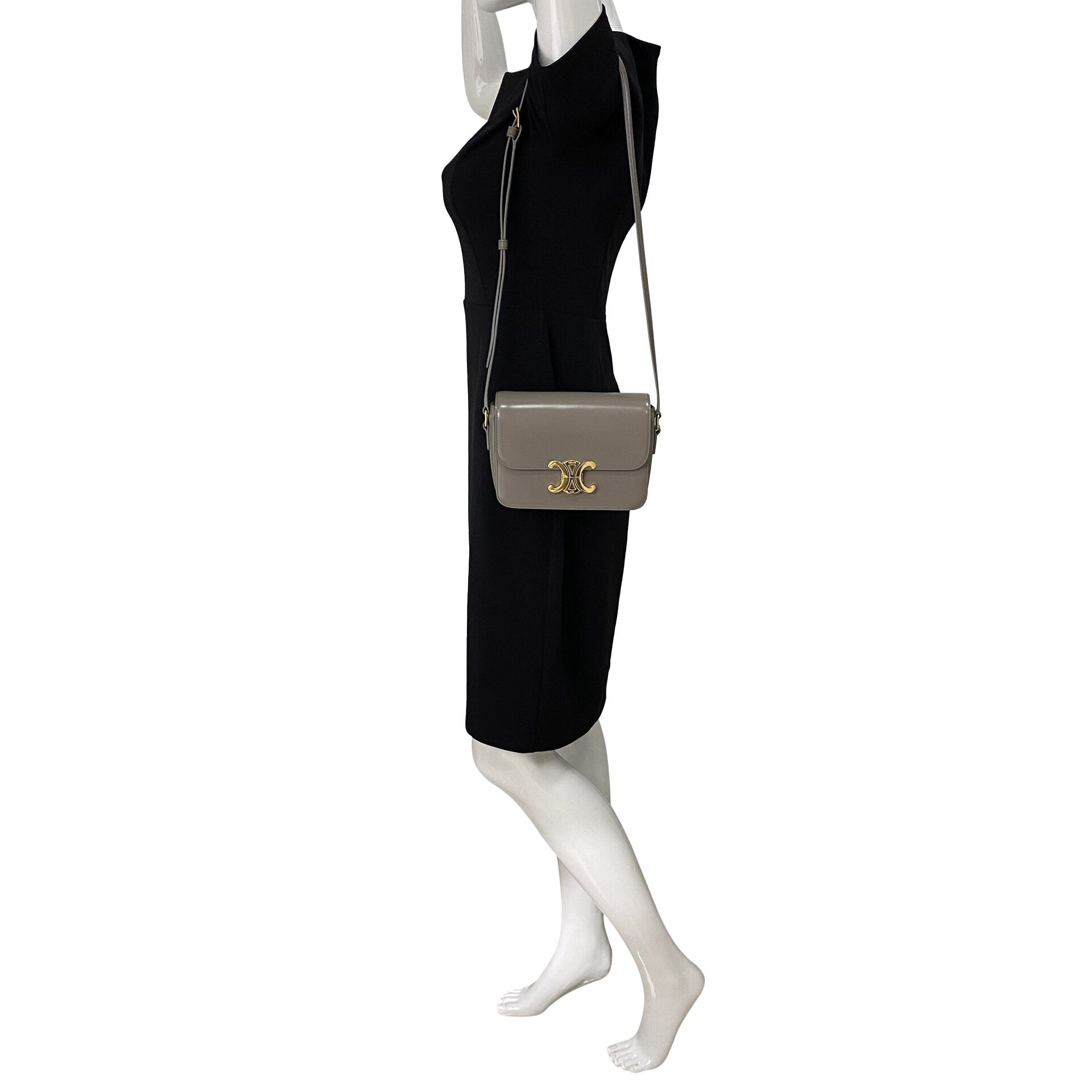 Bolsa Celine Triomphe Cinza