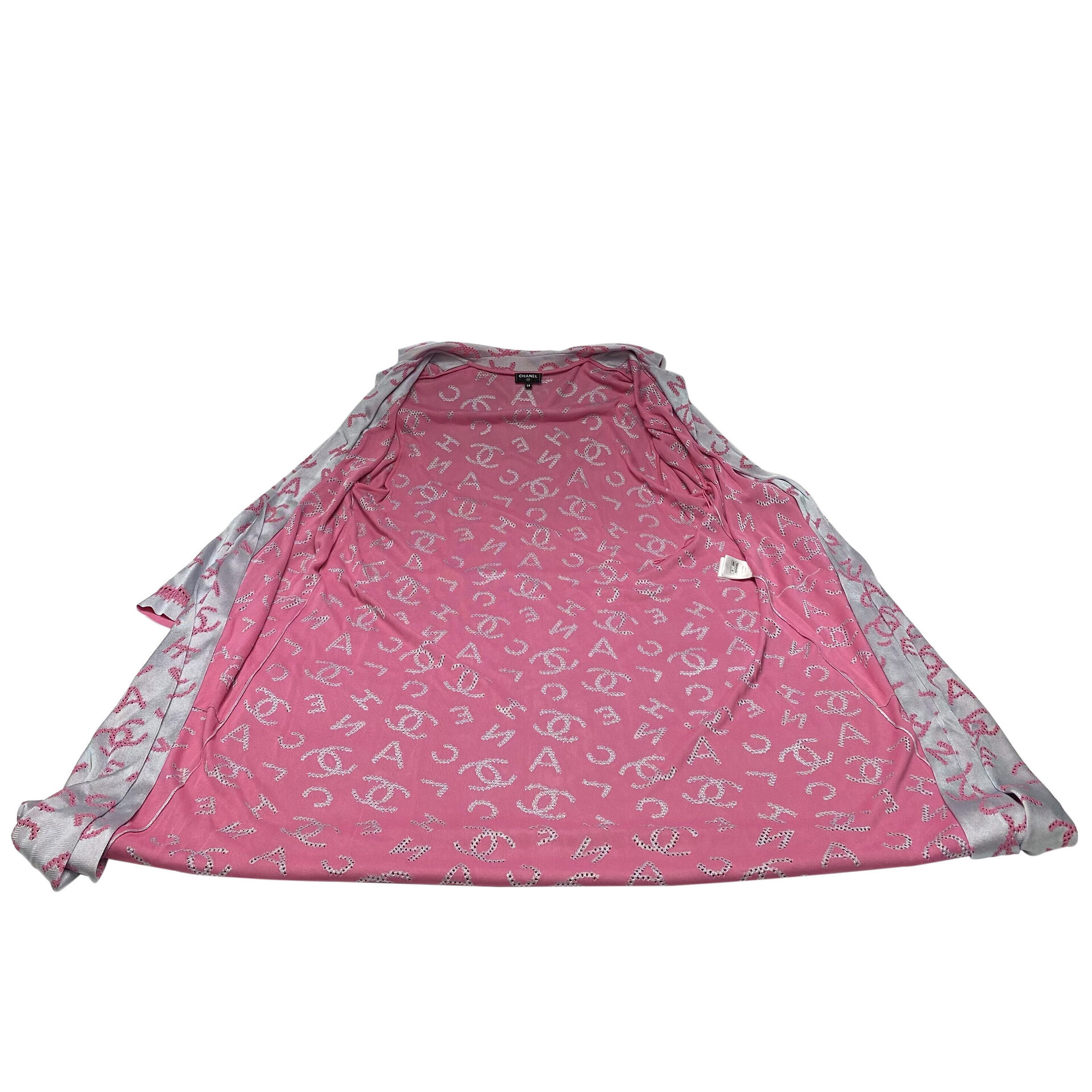 Roupão Chanel Pink Logo CC