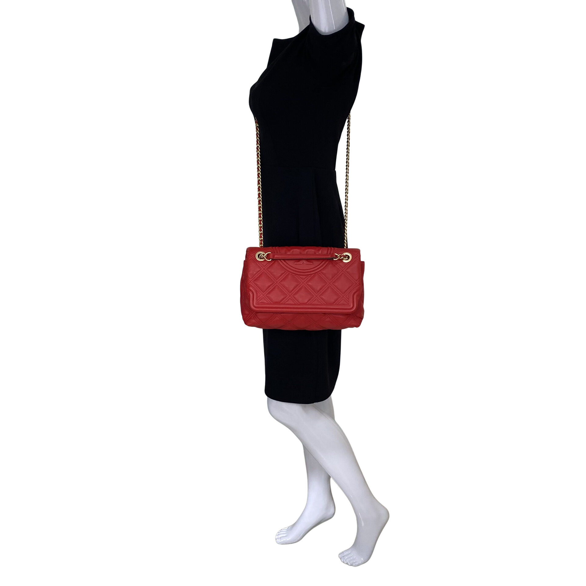 Bolsa Tory Burch Fleming Vermelha