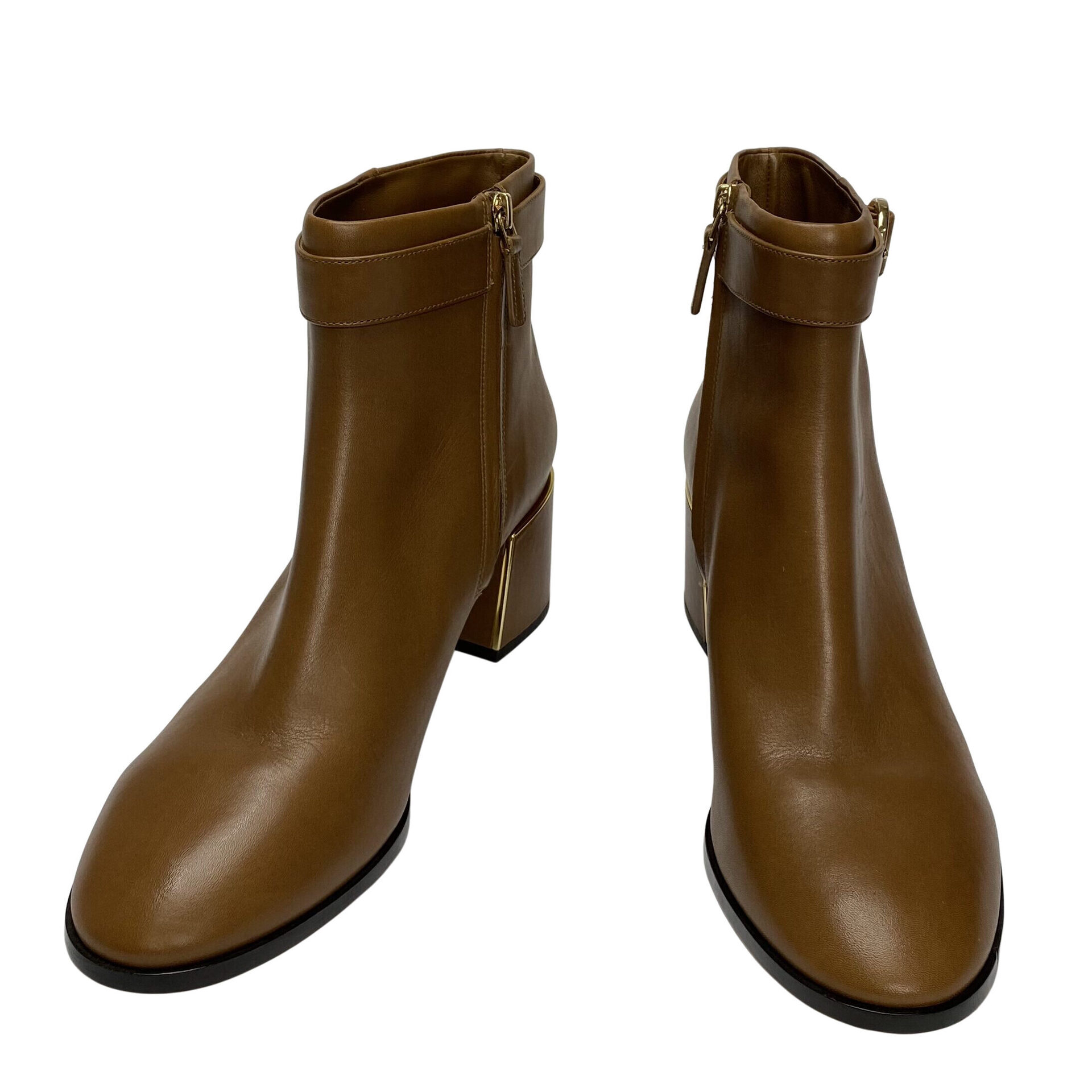 Bota Tory Burch Couro Caramelo