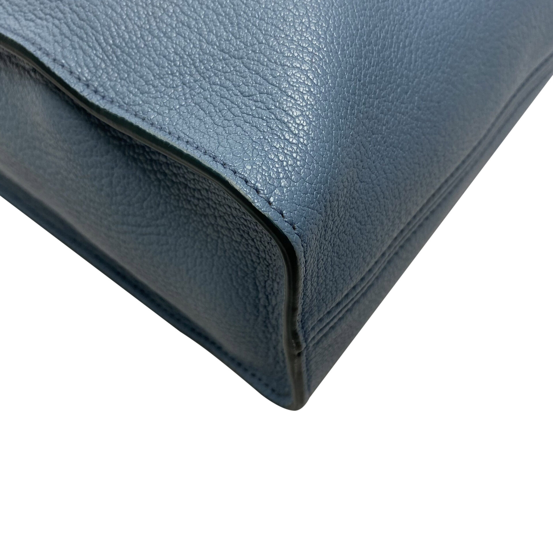 Bolsa Miu Miu Madras Couro Azul