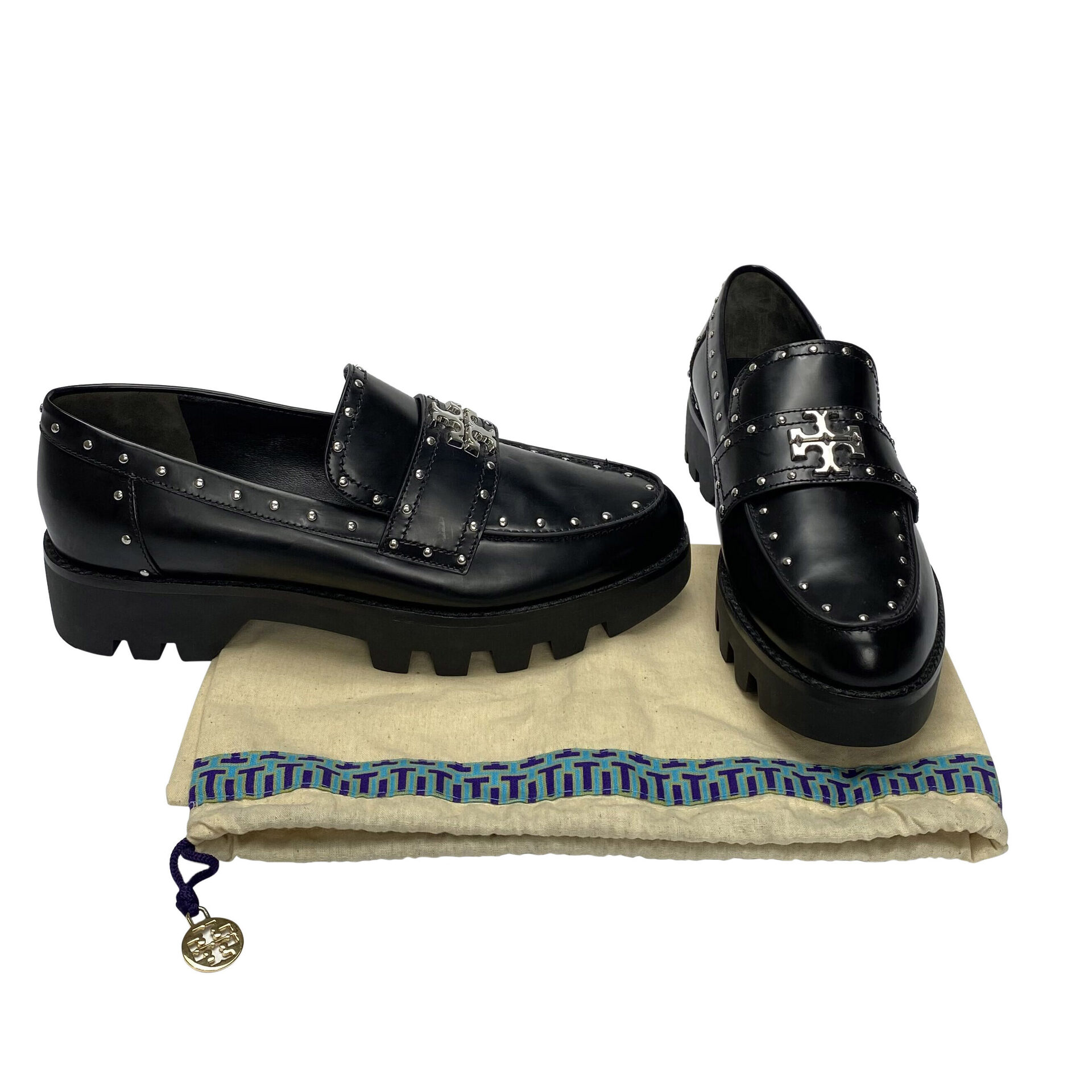 Mocassim Tory Burch Preto com Tachas
