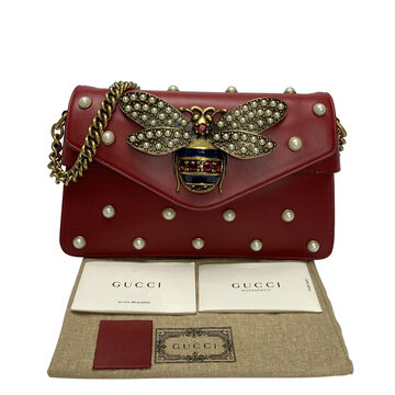 Bolsa Gucci Broadway Bee Vermelha