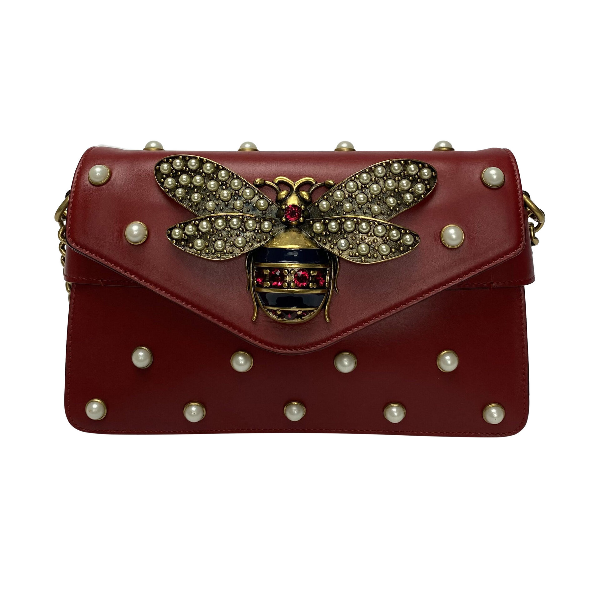 Bolsa Gucci Broadway Bee Vermelha