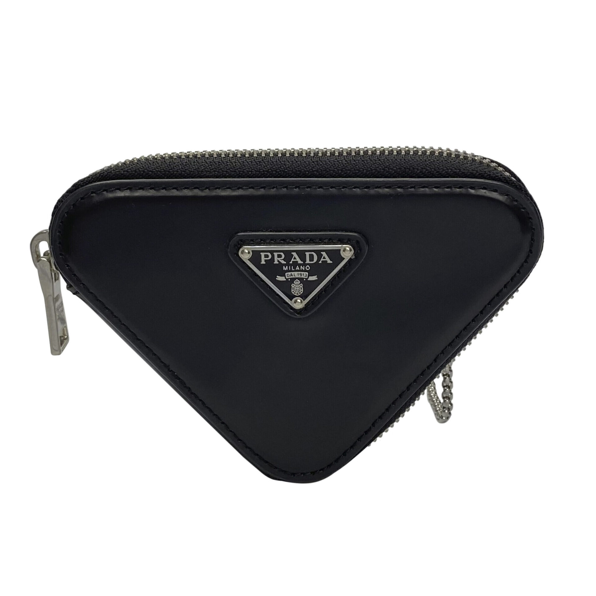 Bolsa Prada Triangle Logo Mini Preta