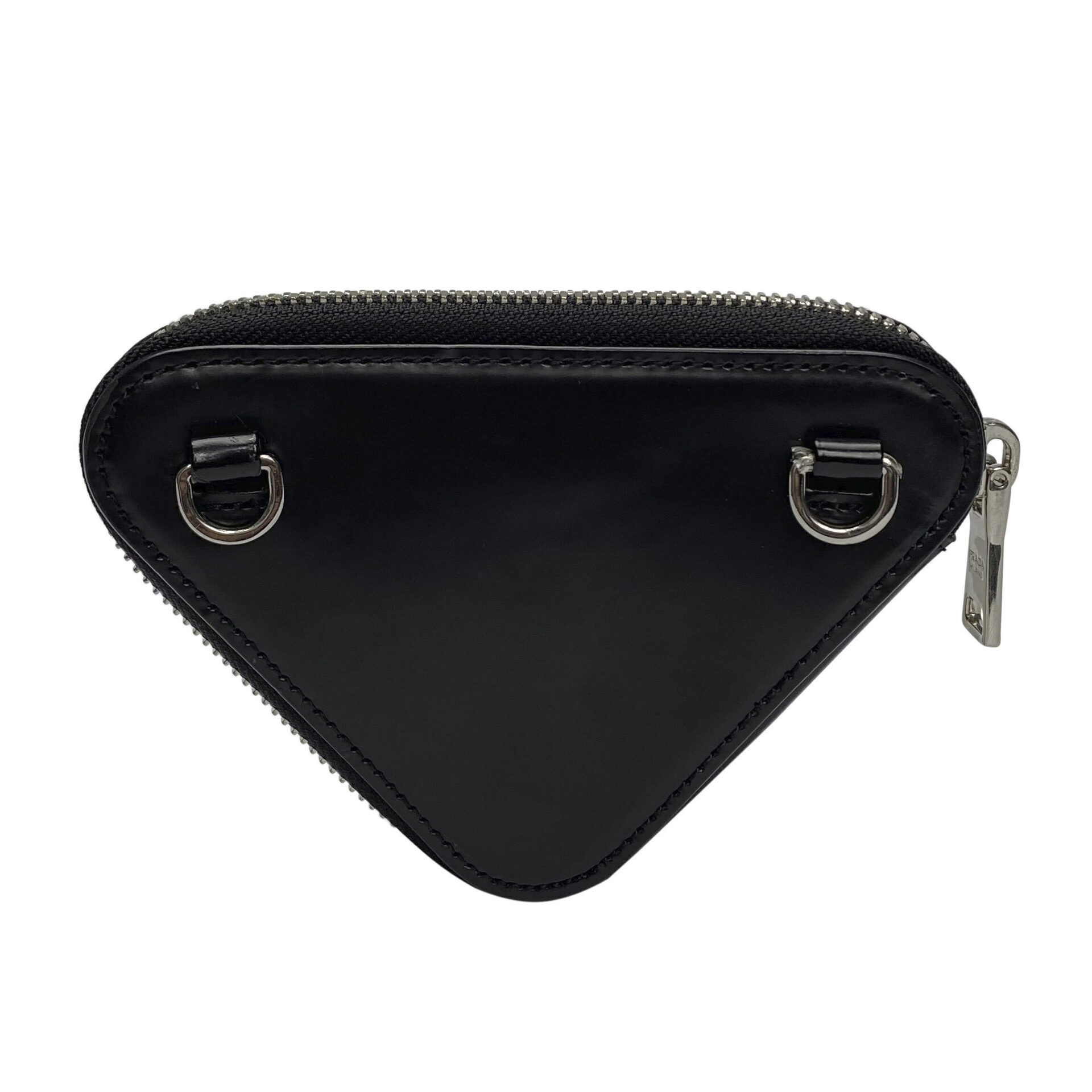 Bolsa Prada Triangle Logo Mini Preta