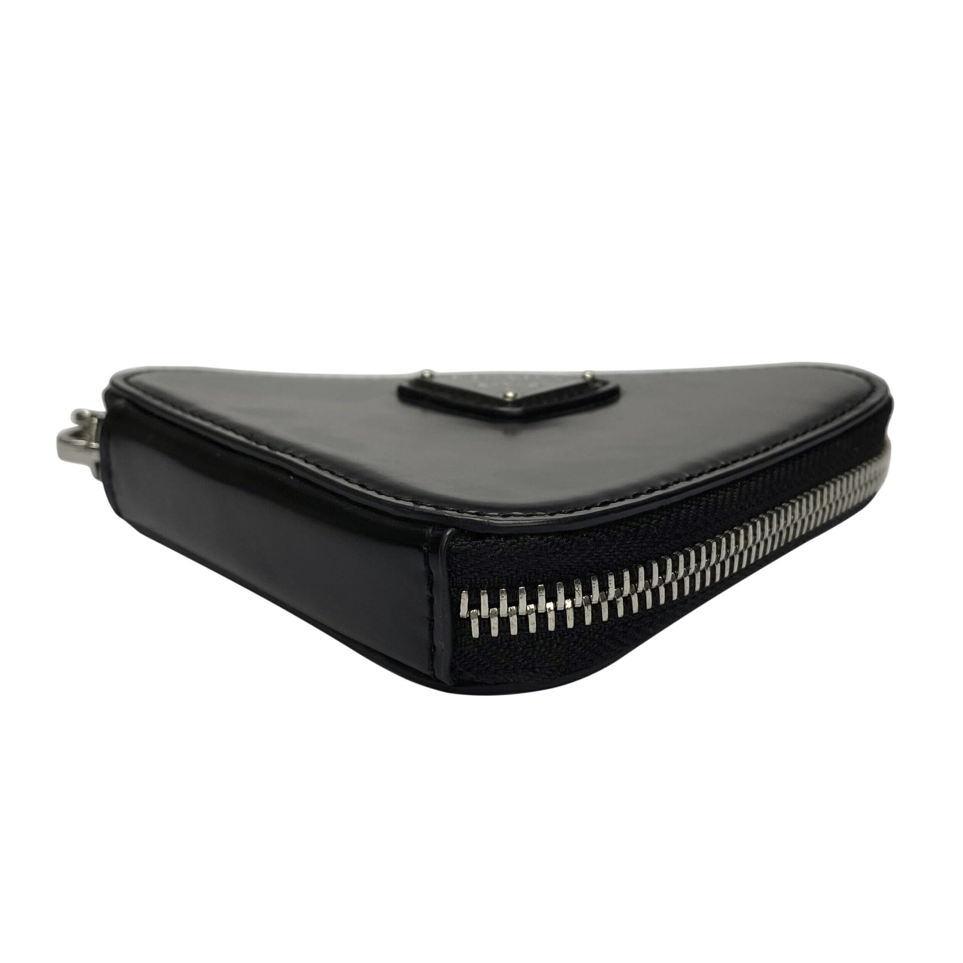 Bolsa Prada Triangle Logo Mini Preta