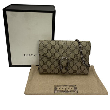 Bolsa Gucci Dionysus GG Supreme Chain Wallet