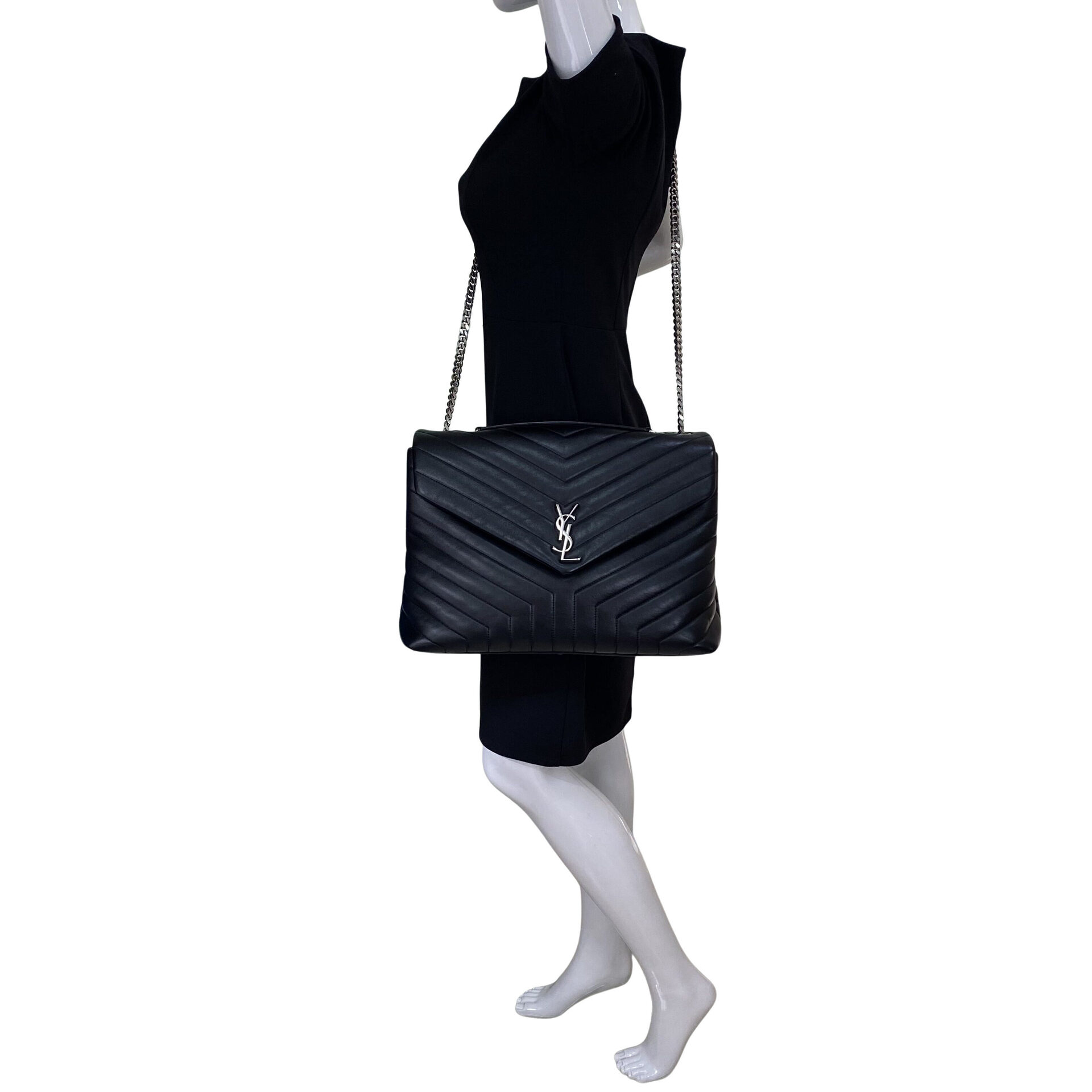 Bolsa Saint Laurent LouLou Preta