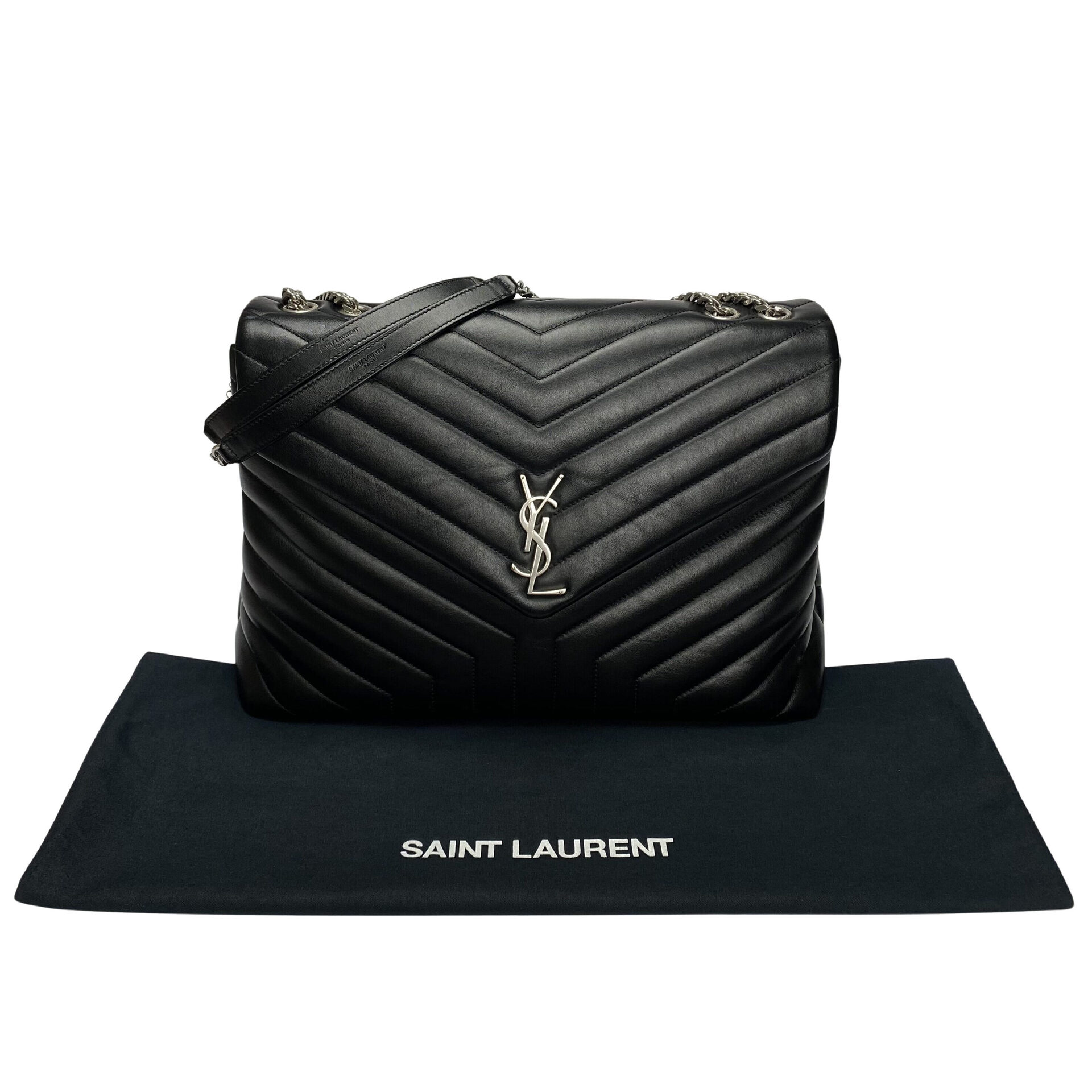 Bolsa Saint Laurent LouLou Preta