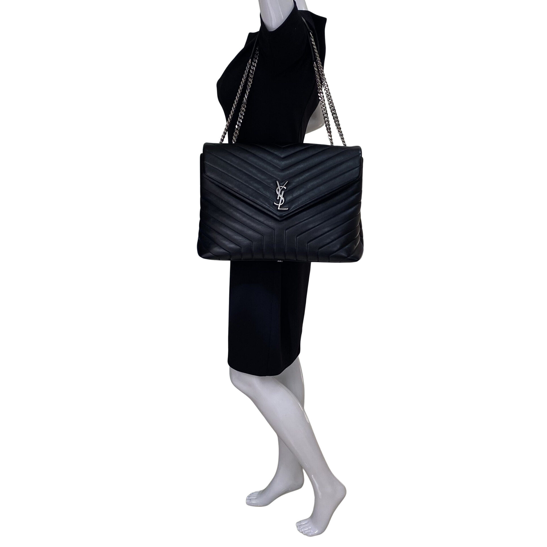 Bolsa Saint Laurent LouLou Preta