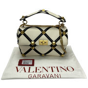 Bolsa Valentino Garavani Roman Stud Bicolor