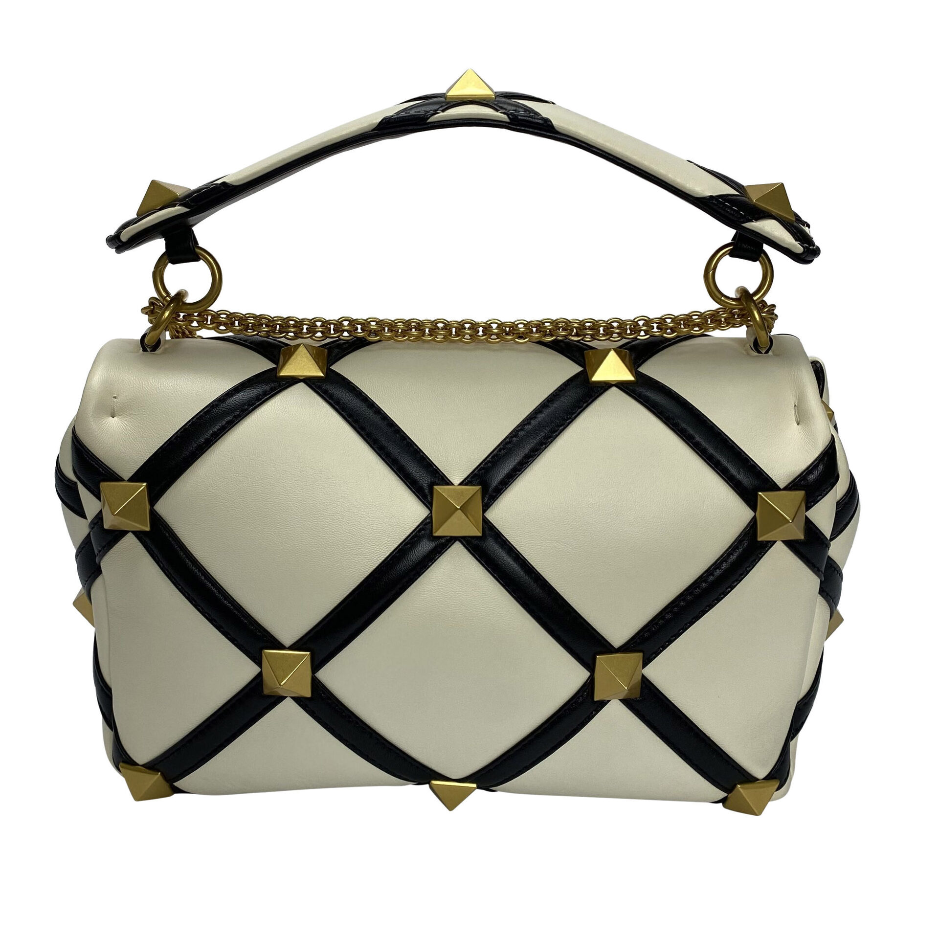 Bolsa Valentino Garavani Roman Stud Bicolor
