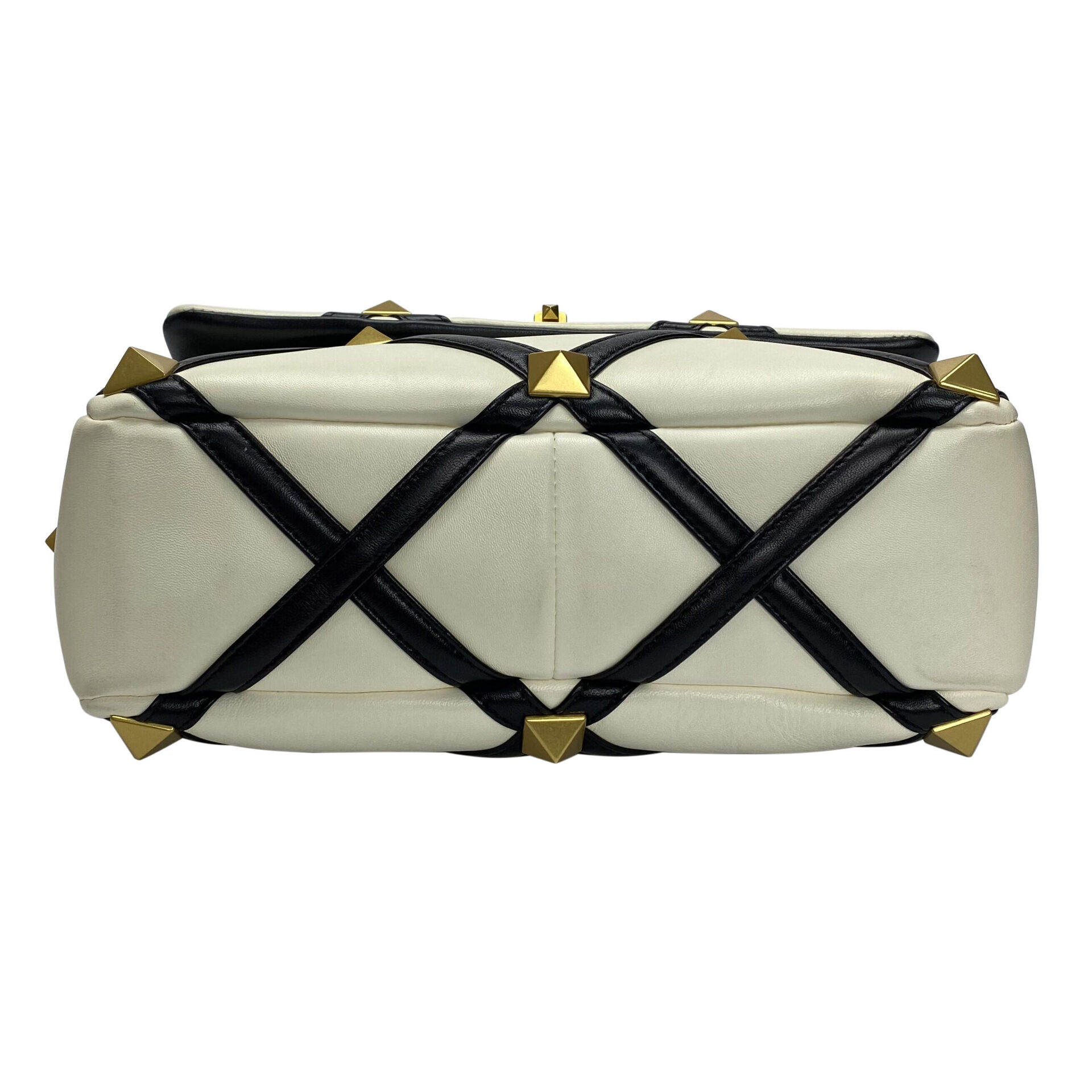 Bolsa Valentino Garavani Roman Stud Bicolor