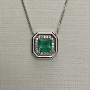 Colar Esmeralda com Diamantes - 1.59 ct
