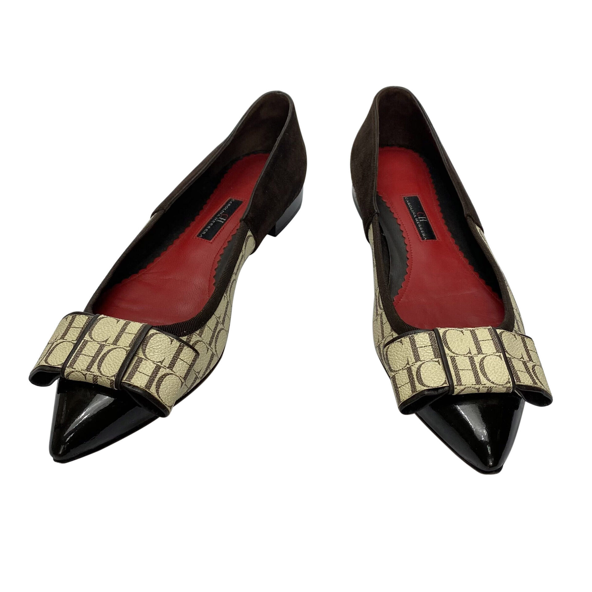 Sapatilha Carolina Herrera Monograma