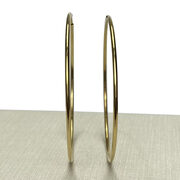 Par de Brincos Argolas Ouro Amarelo