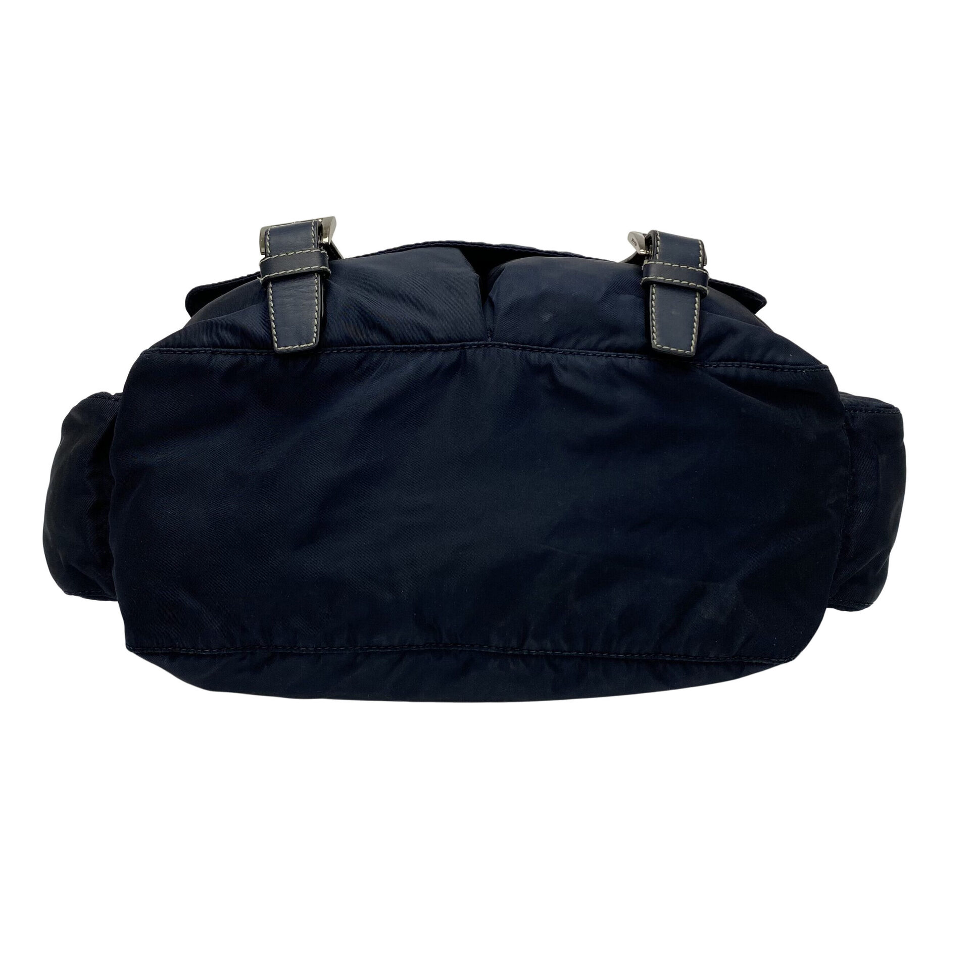 Bolsa Prada Nylon Messenger Azul