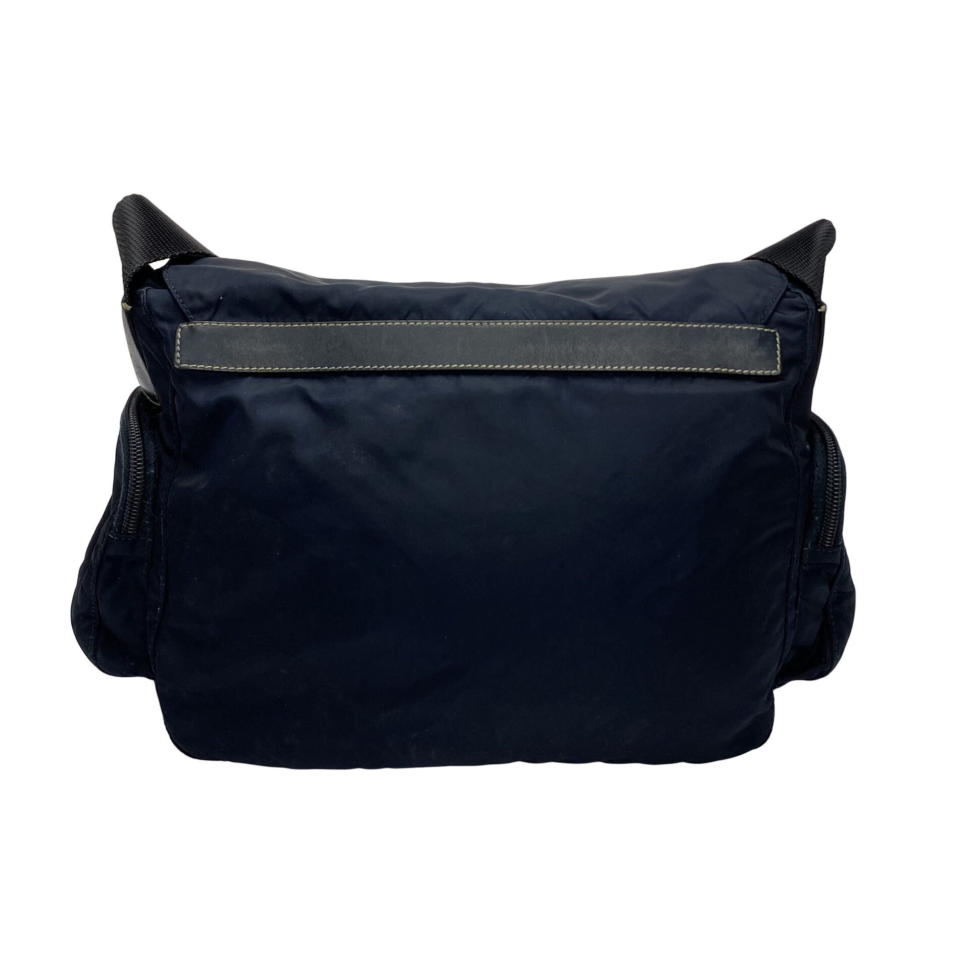 Bolsa Prada Nylon Messenger Azul