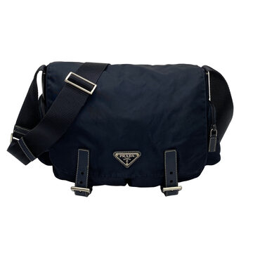Bolsa Prada Nylon Messenger Azul