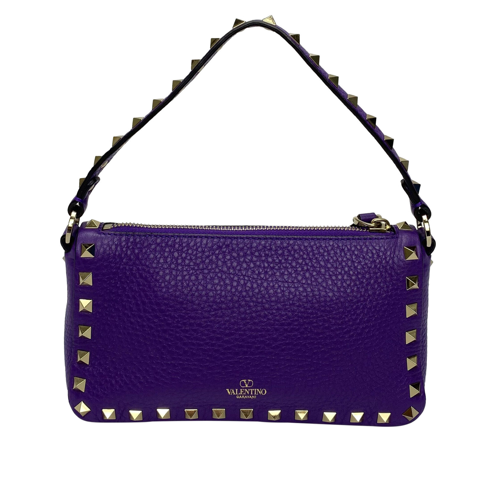 Bolsa Valentino Garavani Rockstud Roxa