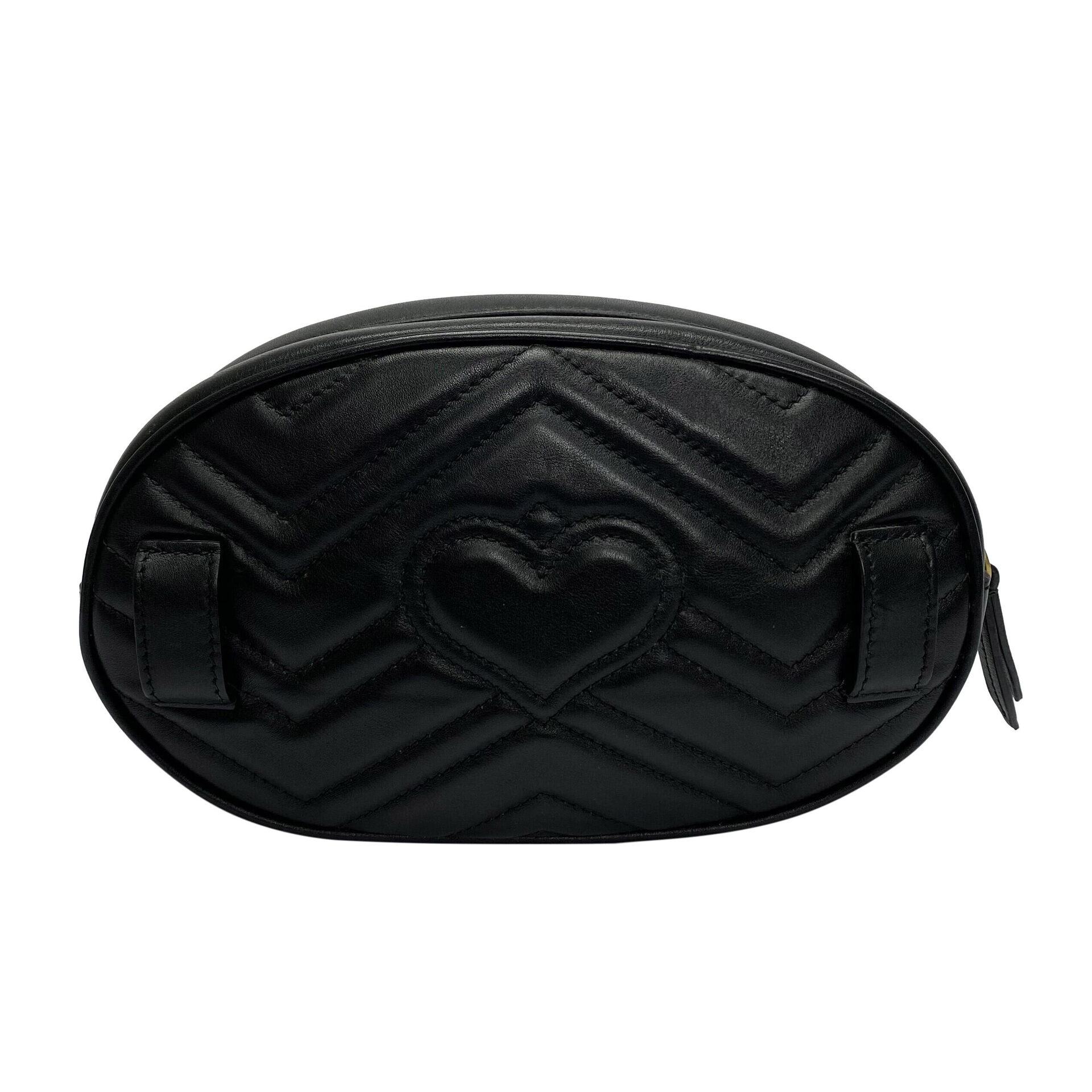 Pochete Gucci GG Marmont Preta