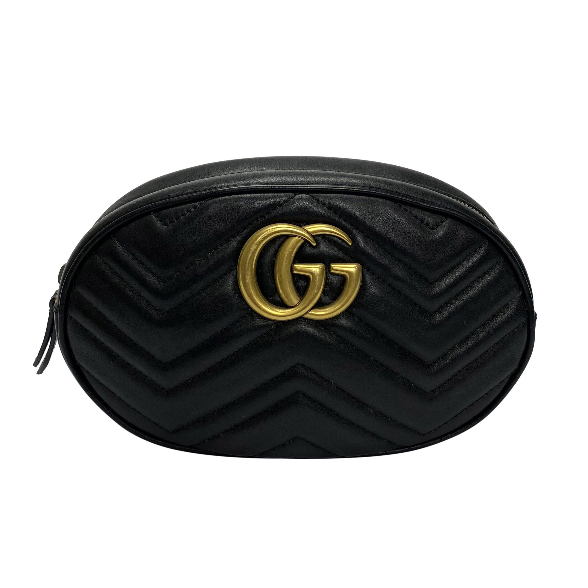 Pochete Gucci GG Marmont Preta