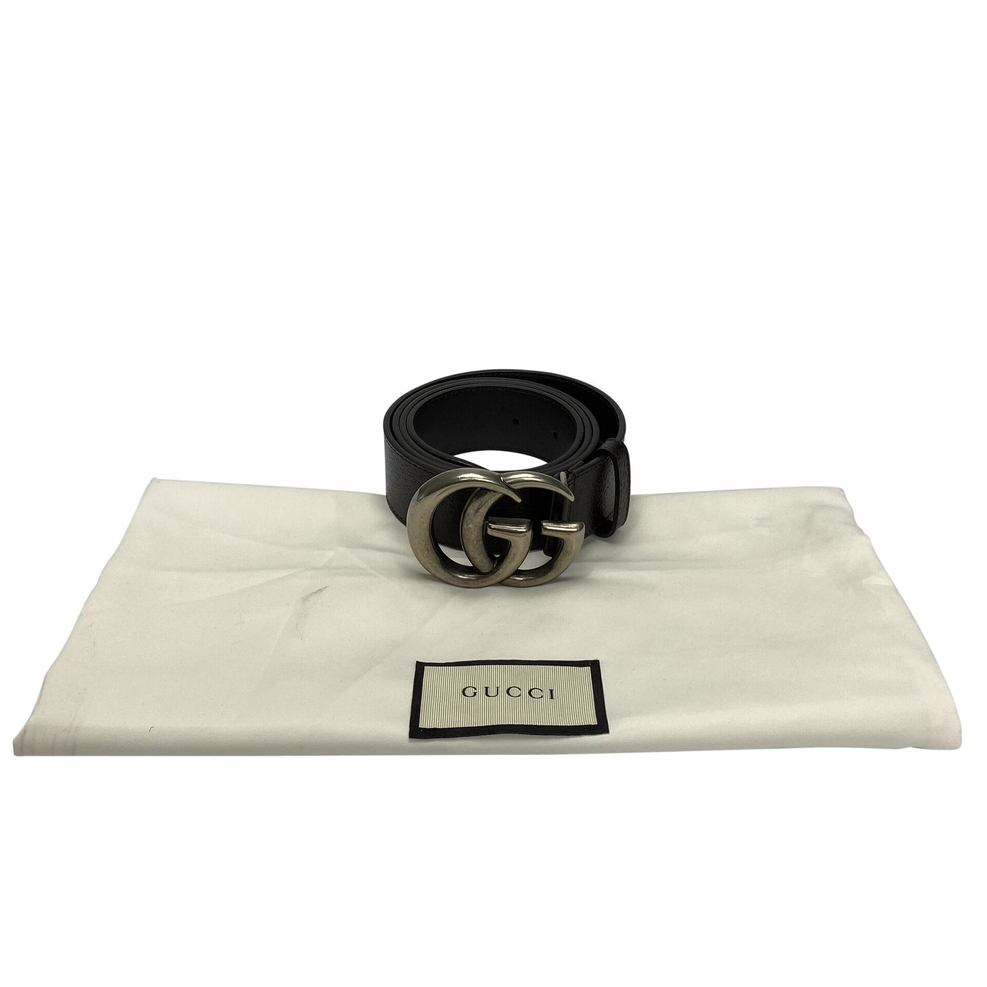 Cinto Gucci GG Couro Marrom