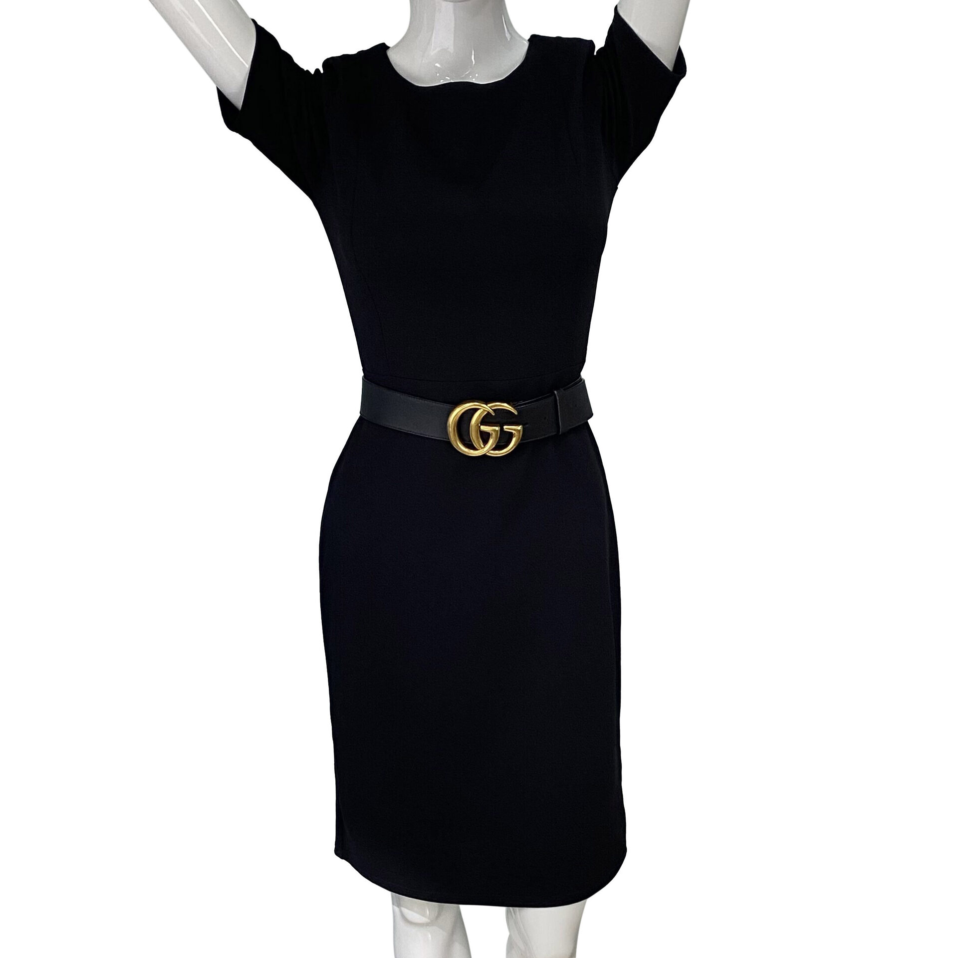 Cinto Gucci GG Marmont Preto