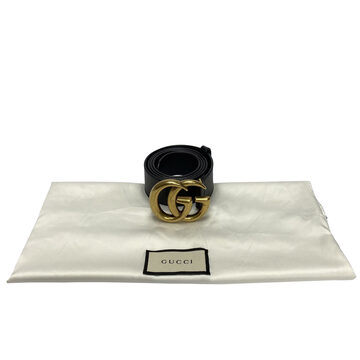 Cinto Gucci GG Marmont Preto